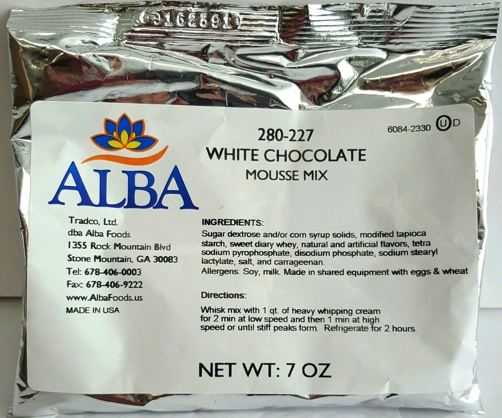 Alba Hafner White Chocolate Mousse Mix - 7oz Bag