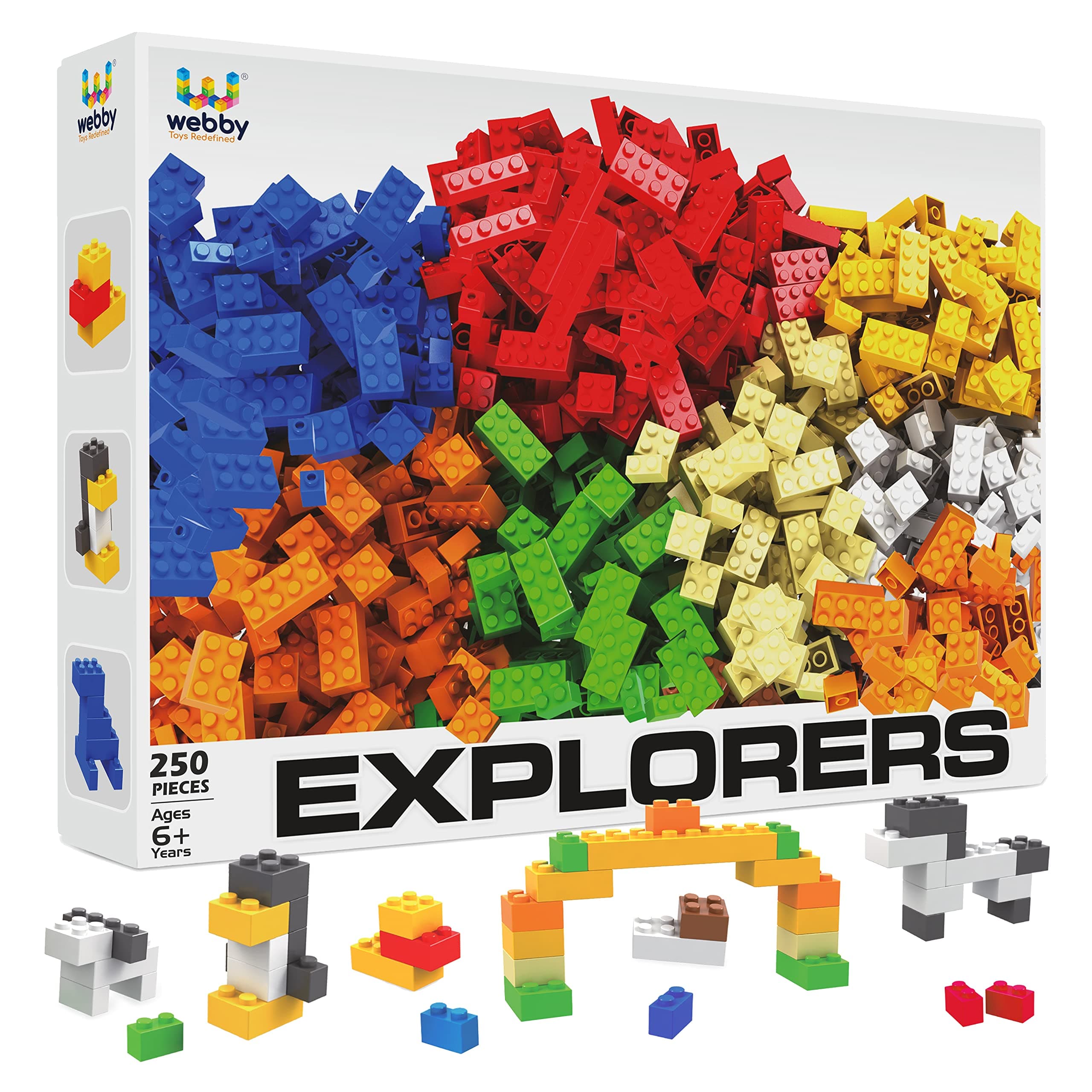 Kids ABS Building Blocks | Self Imagine Construction Set for 6+ Years Kid | Multicolour (250 Pieces)