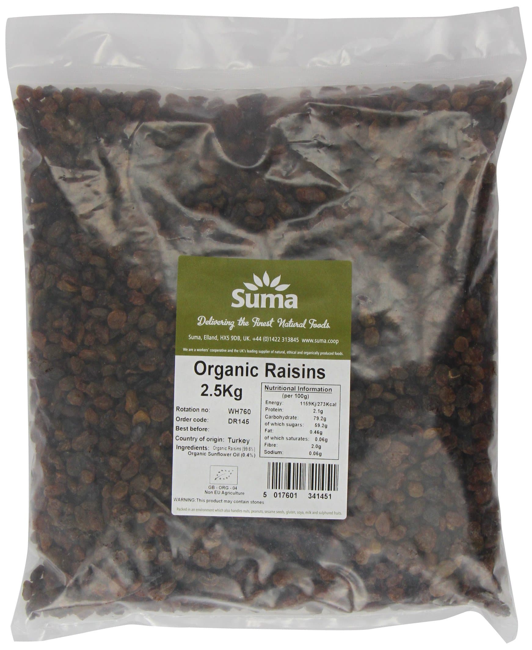 Suma Organic Raisins 2.5 kg