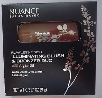 Salma Hayek Nuance Flawless Finish Illuminating Blush & Bronzer Duo with Argan Oil #560 Bronzed Rosewood