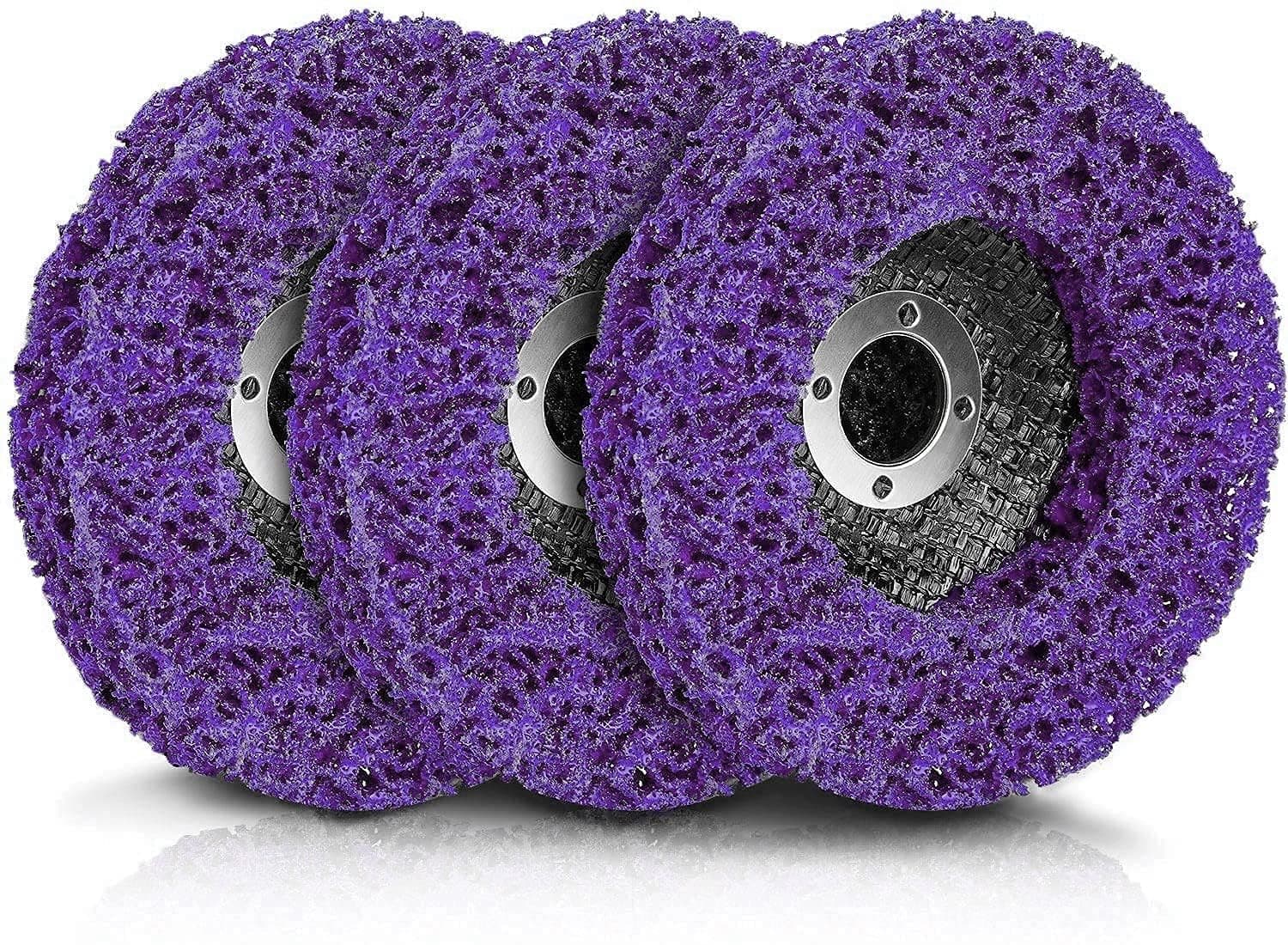 3 Pack Strip Discs Stripping Wheel, for Angle Grinder Paint Strip Wheel Quick Abrasive Discs Rust, Oxidation, Paint Remover (4'' x 5/8'')