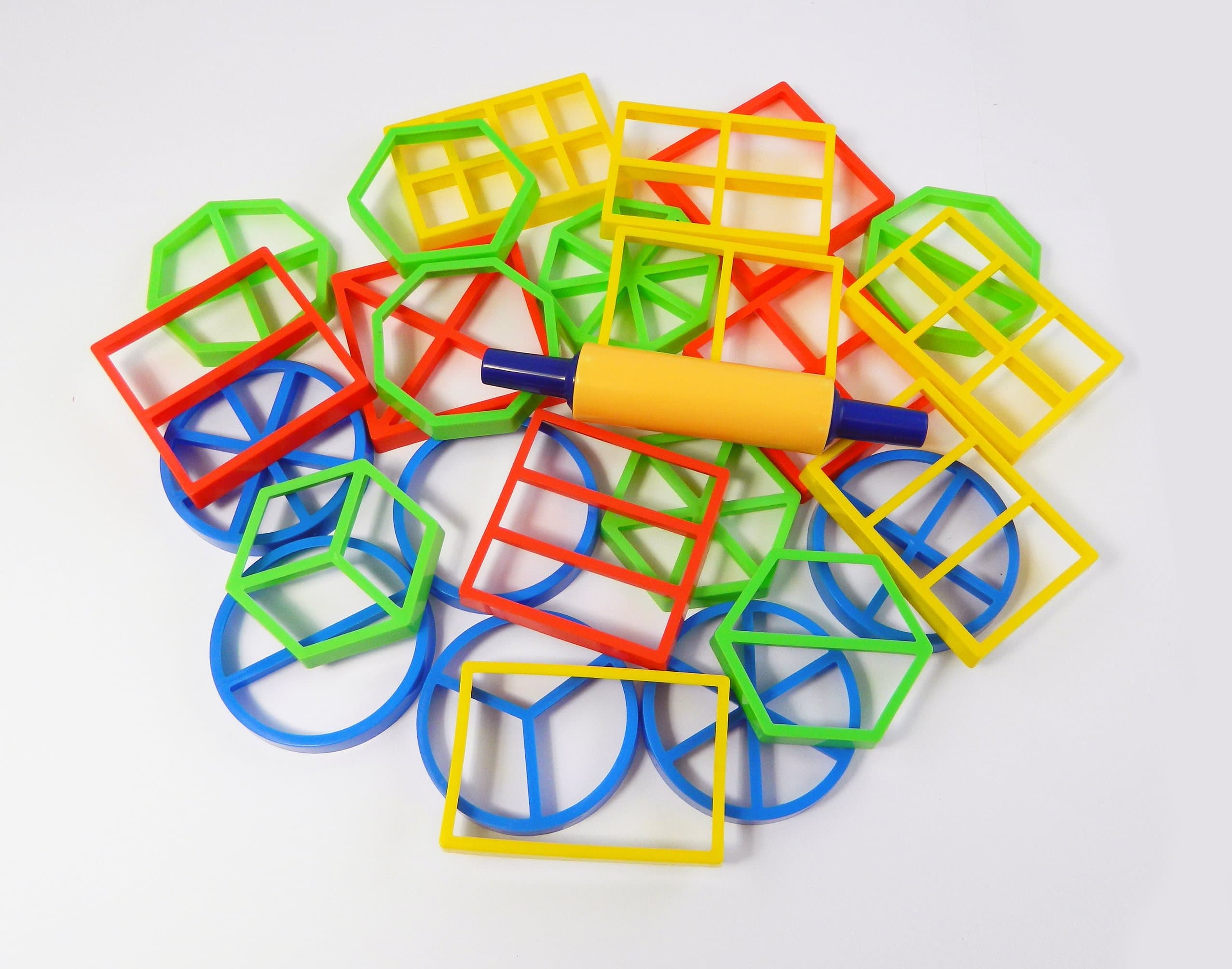 Fractions Cutter Set 25 Cutters 1 Rolling Pin