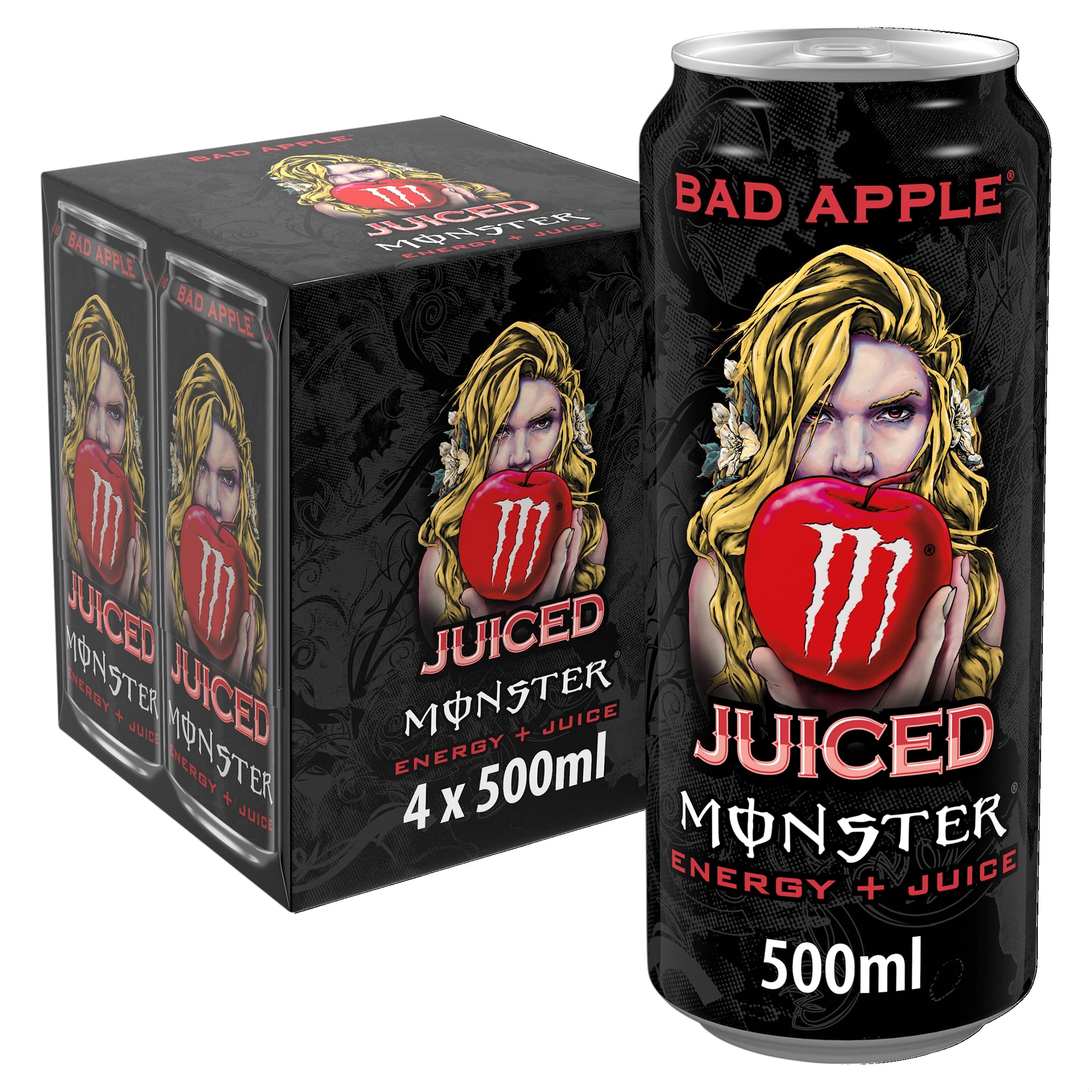 Monster Energy Bad Apple 4 x 500ml