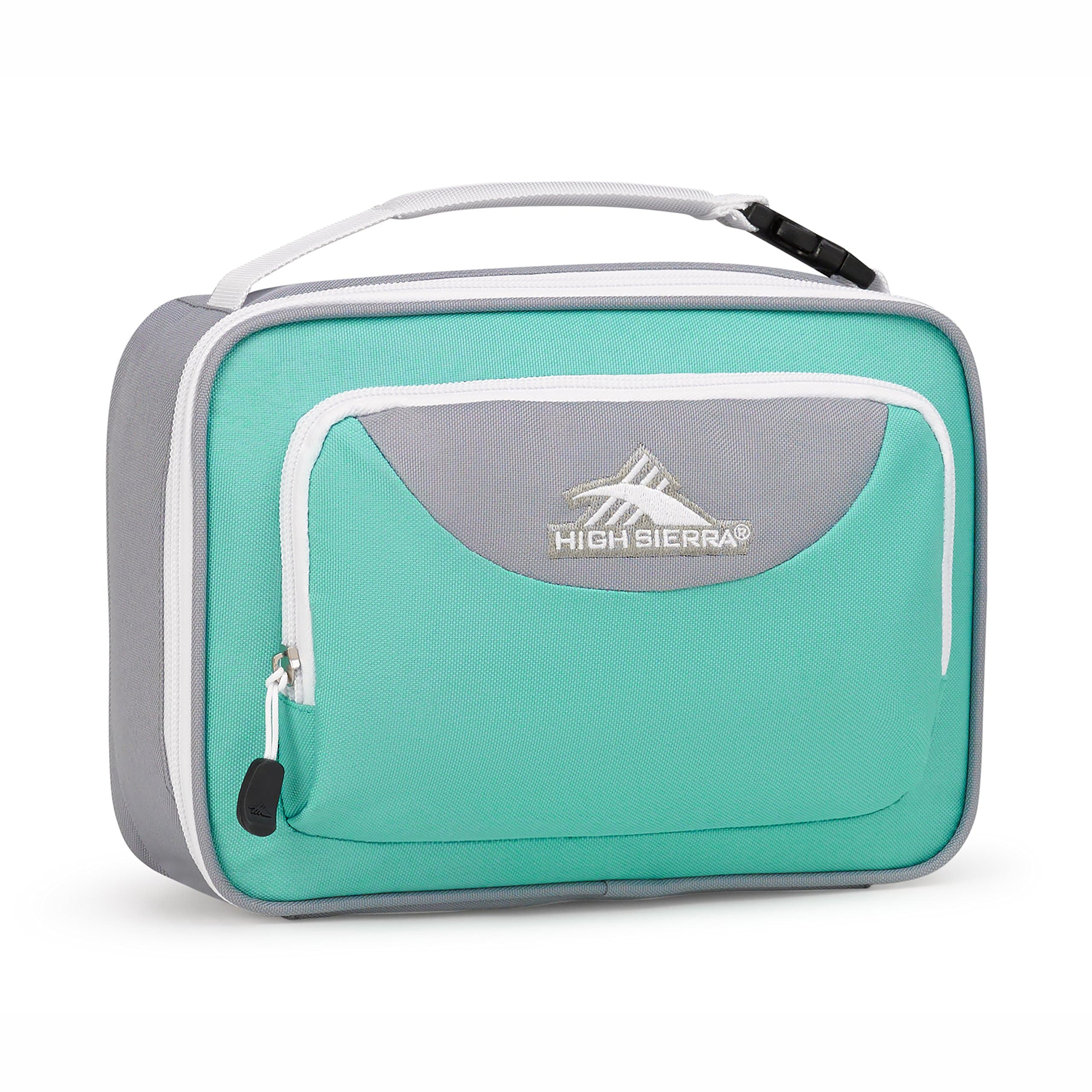Single Compartment Lunch Bag, Aquamarine/Ash/White, One Size