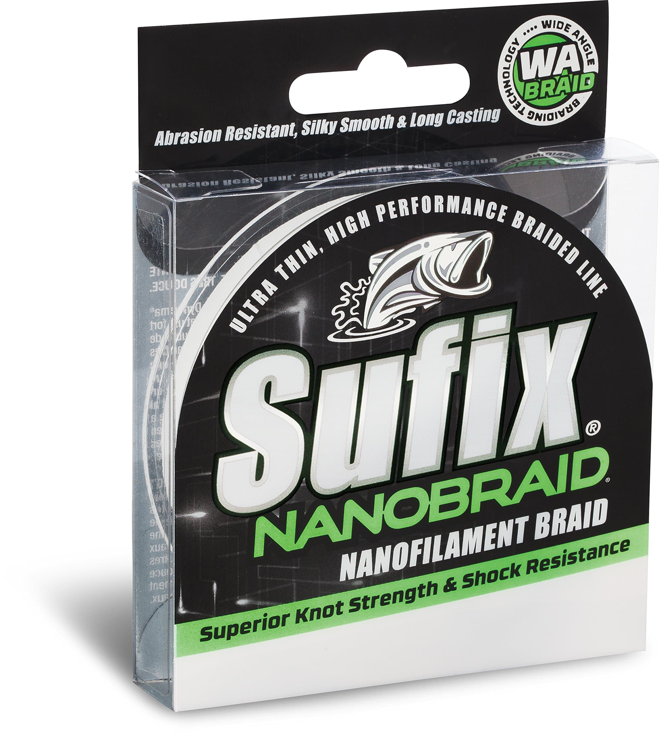 Sufix NanoBraid 4 lb Low-Vis 690-004G: NanoBraid 4 lb Low-Vis Green, one Size