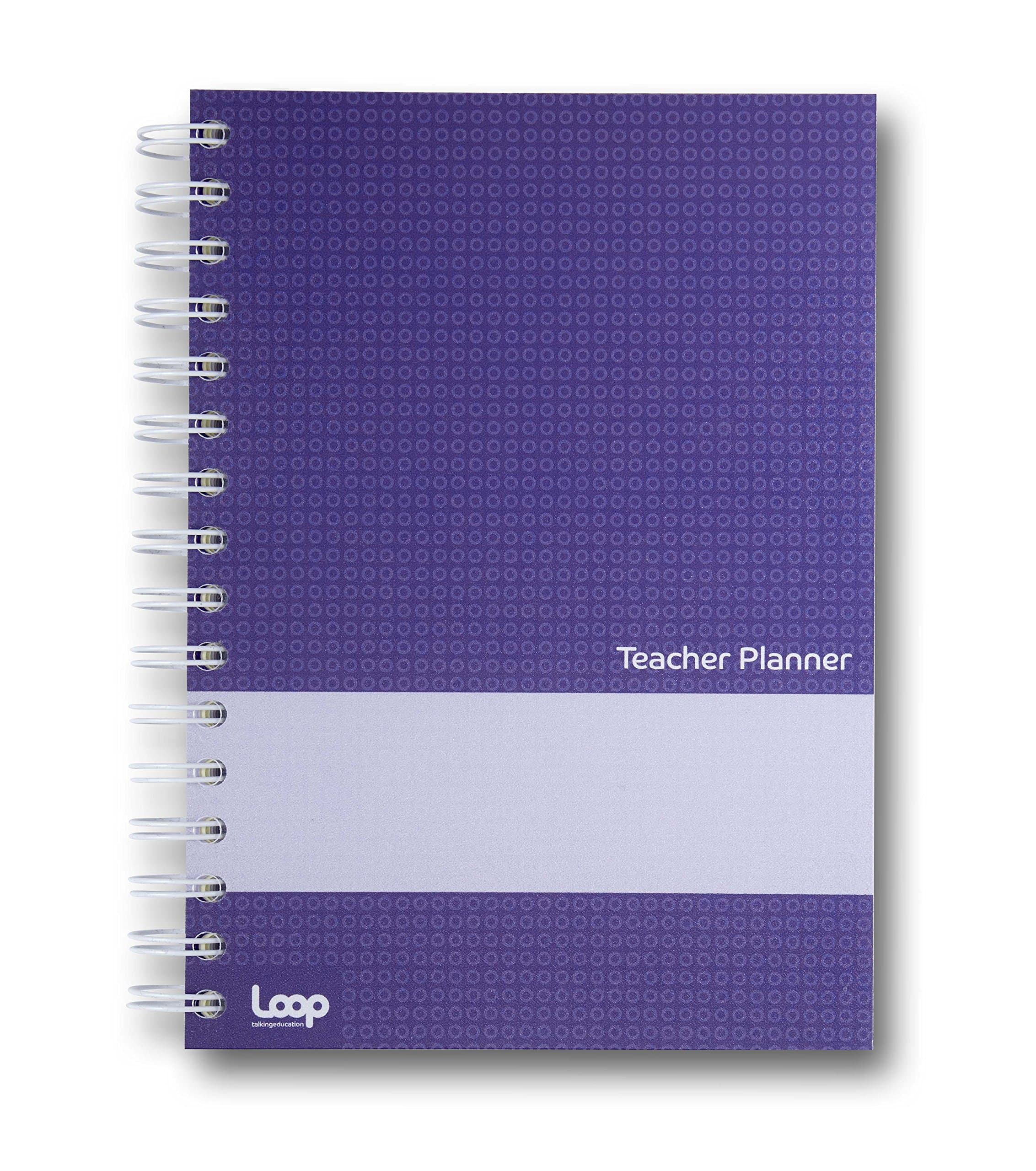 A5 5 Lesson Academic Teacher Planner, Purple