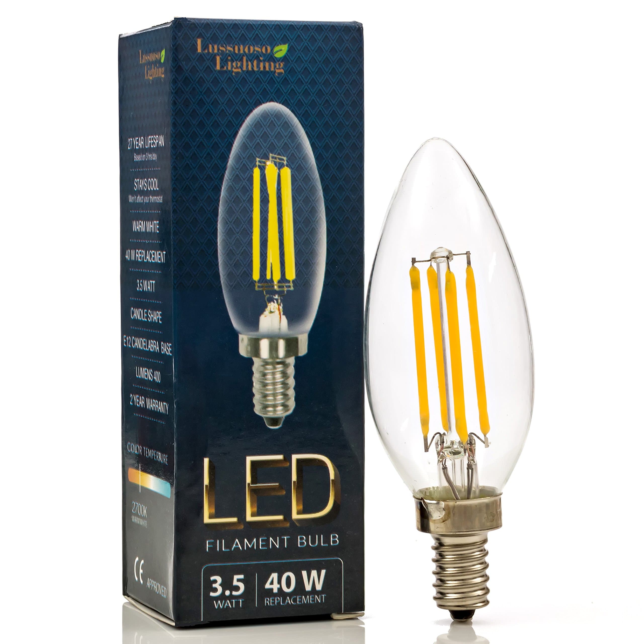 Led Filament Candle Bulb (4 Watts)