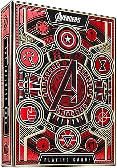 theory11 Avengers Playing Cards (Red) By Marvel Studios for Adult, Pack of 1