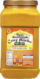 Rani Curry Powder Mild (10-Spice Authentic Indian Blend) 5lbs (2.27kg) PET Jar ~ All Natural | Salt-Free | NO Chili or Peppers | Vegan | No Colors | Gluten Friendly | NON-GMO | Kosher | Indian Origin