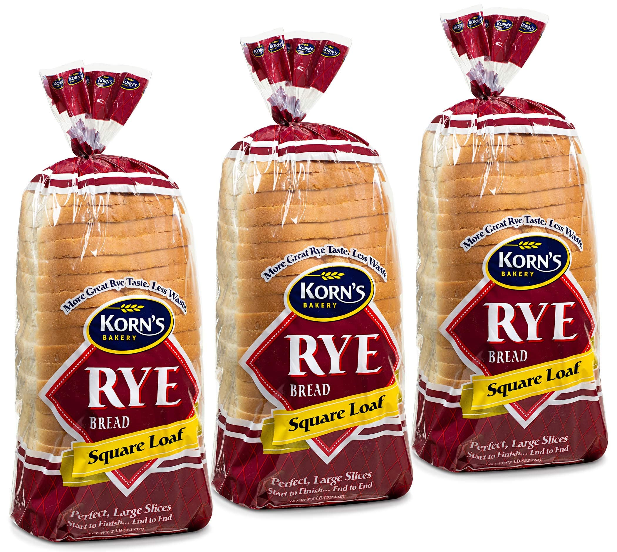 Rye Bread - 3 Pack - 32 oz per Loaf | Delicious Sandwich Bread | Fresh Bread | Soft & Light Rye Bread | Dairy & Nut Free | Stern’s Bakery (3 Pack)