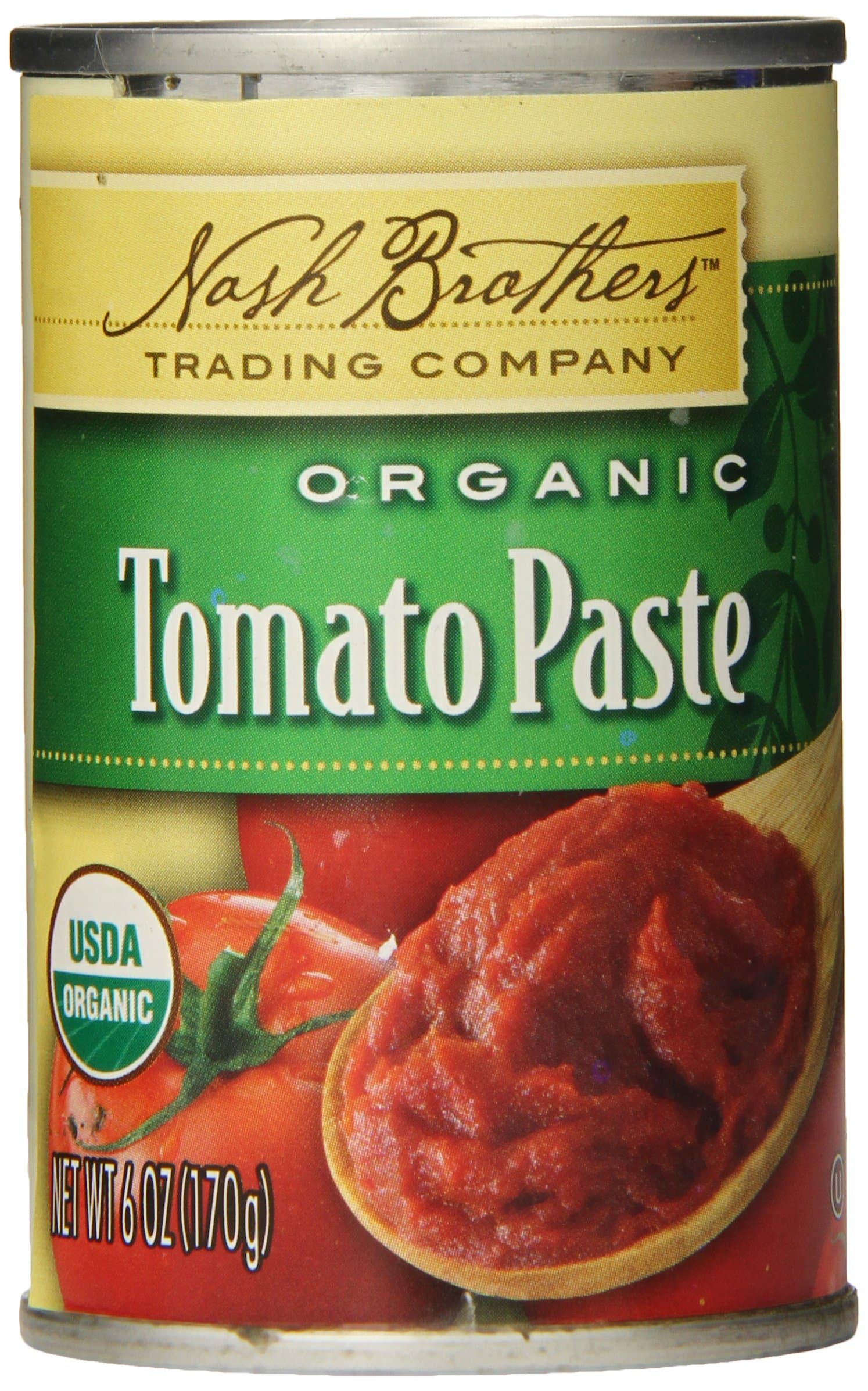 Nash Brothers Trading Organic Tomato Paste, 6 Ounce (Pack of 24)