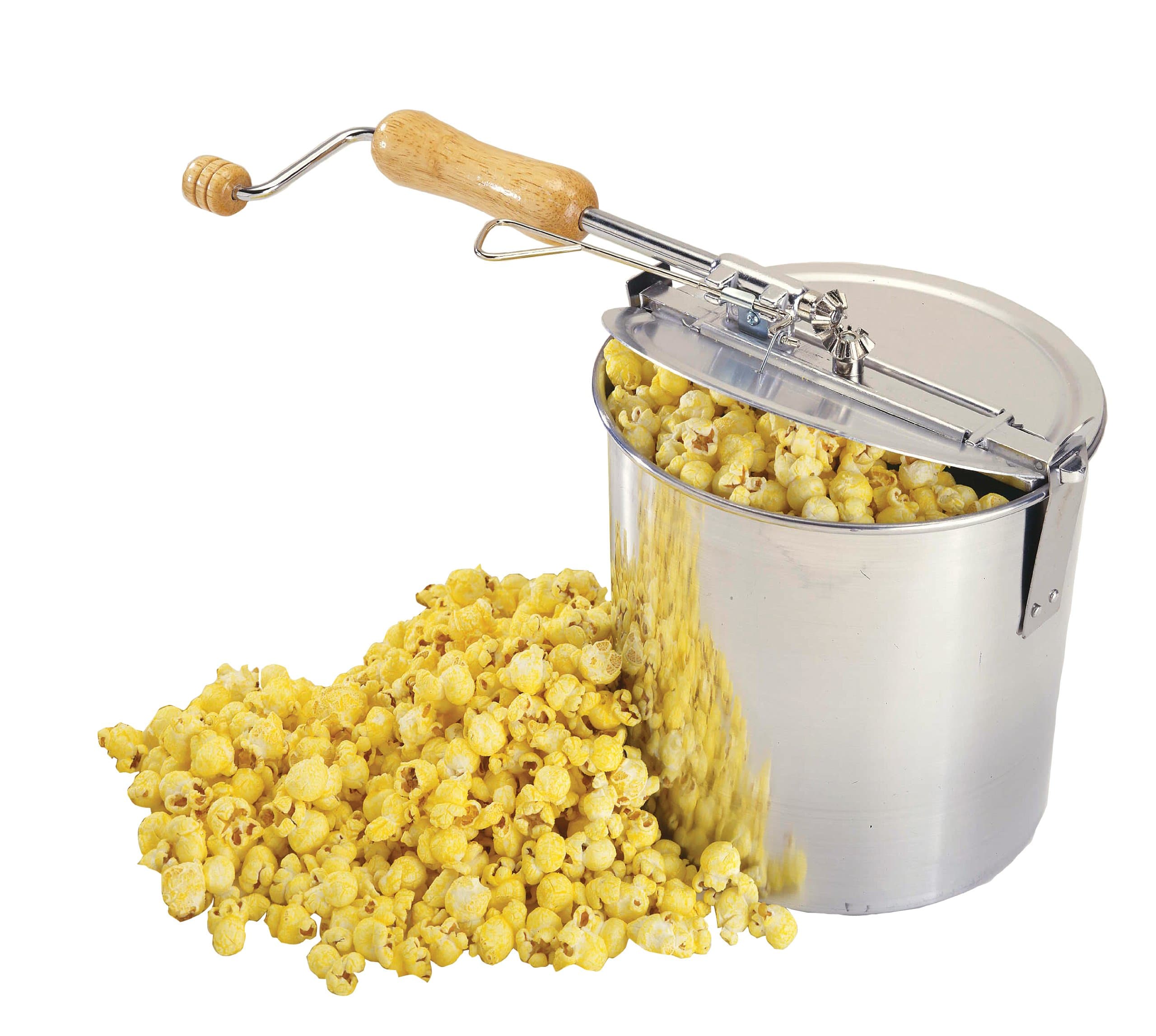 Fox Run Brands Popcorn Popper, Stovetop Hand Crank