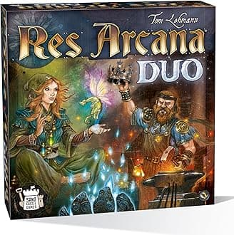 Res Arcana Duo Board Game - Strategic Two-Player Duel! Expandable Game System, Fantasy Adventure Game for Kids & Adults, Ages 14+, 2 Players, 20 Min Playtime, Made by Sand Castle Games
