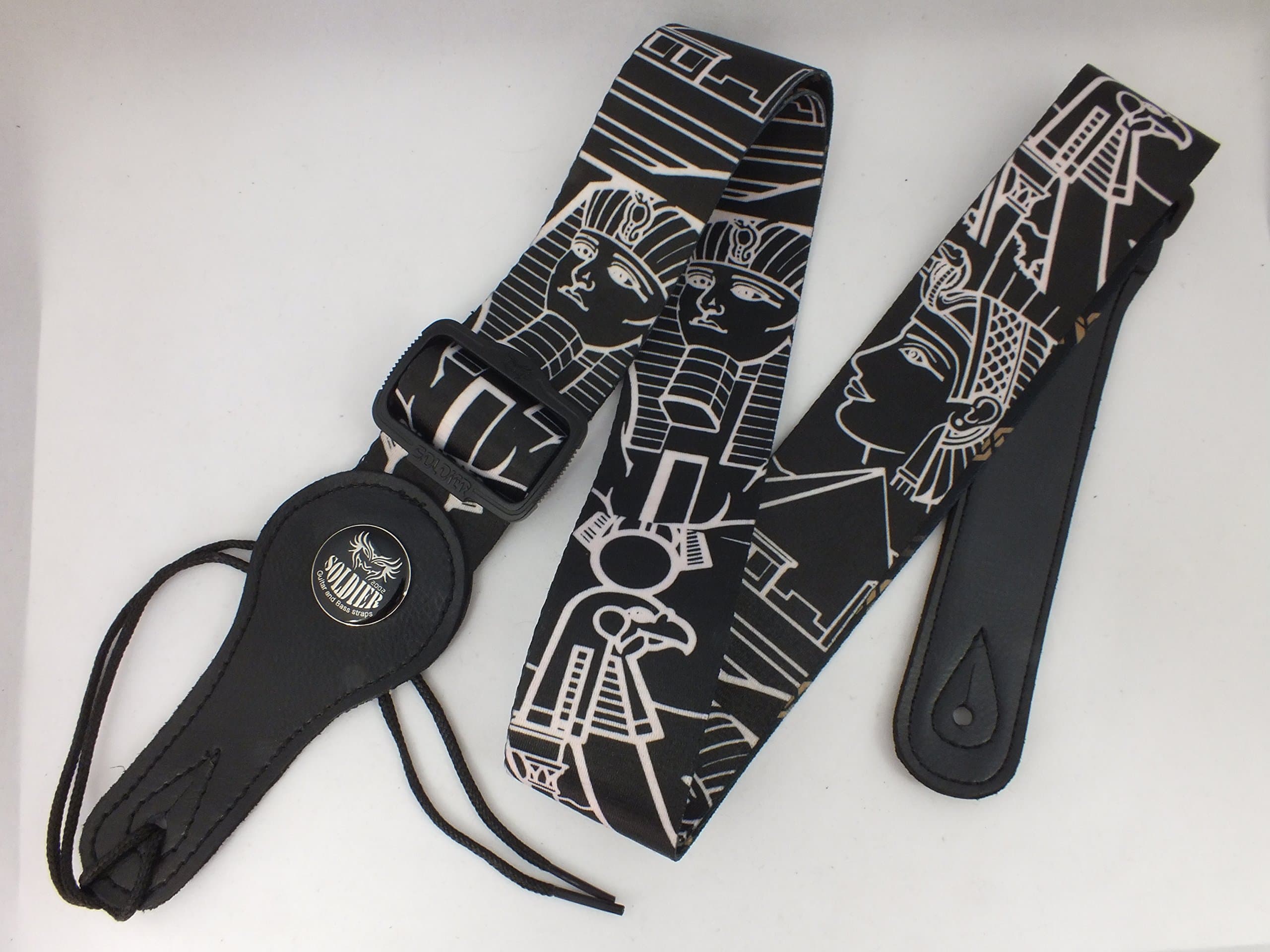 EGYPTIAN Pharoah & Pyramid themed design Guitar Strap
