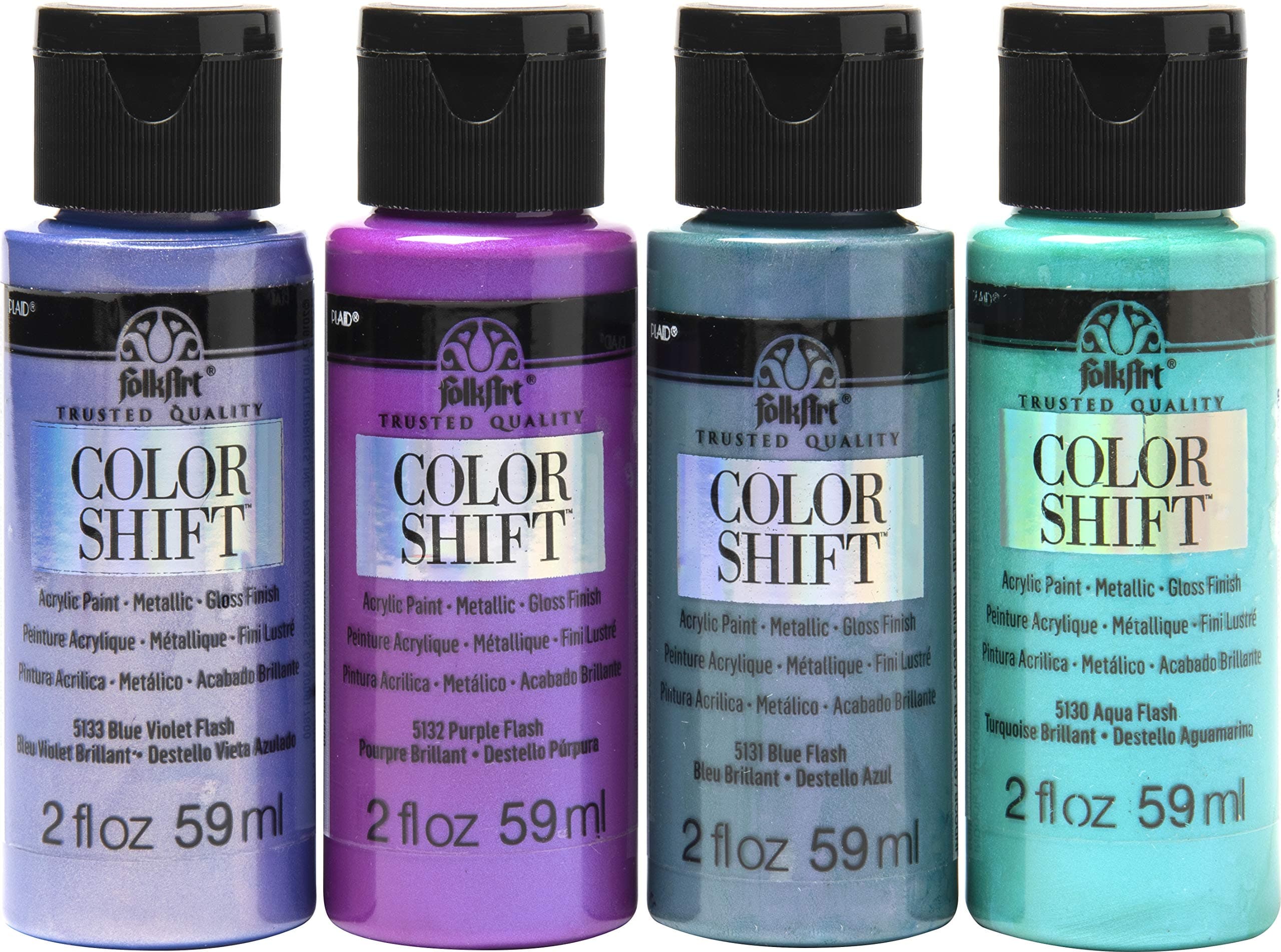 FolkArt PROMOCS4 Color Shift Paint, 4 Pack