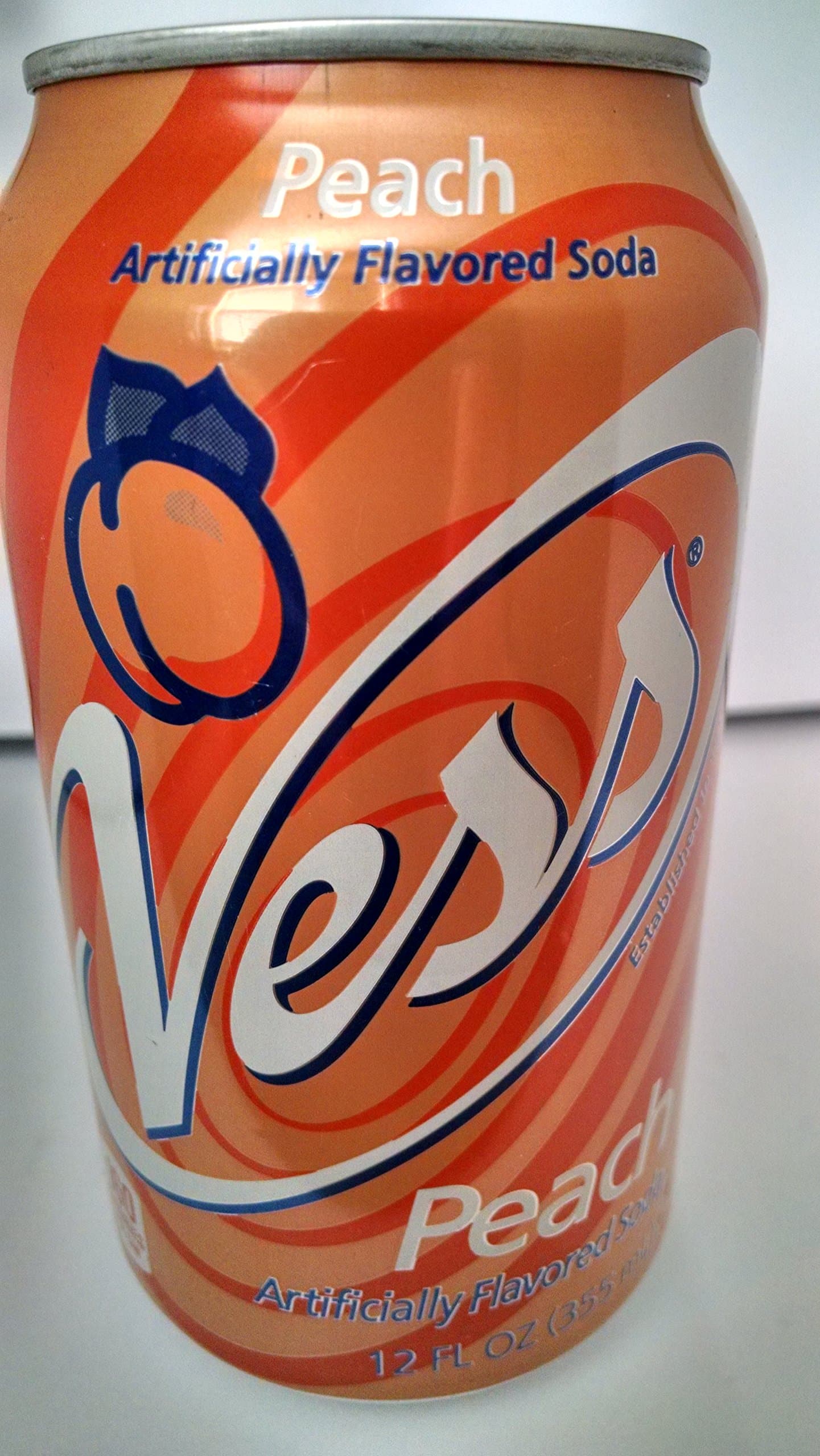 Vess Soda Peach 12 Ounce Cans 12 Per Case