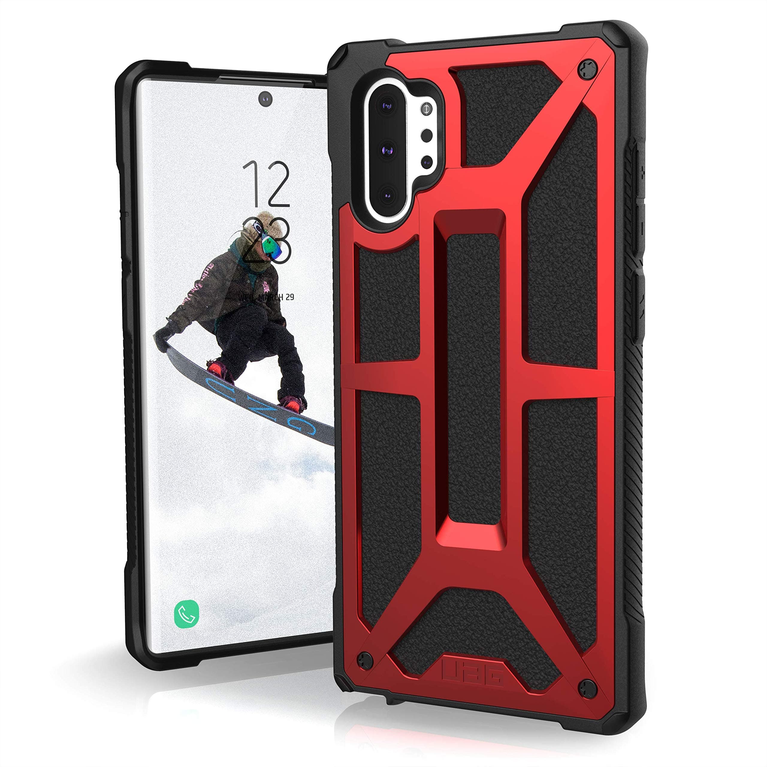 Urban Armor Gear Designed for Samsung Galaxy Note10 Plus [6.8-inch screen] Monarch Feather-Light Rugged [Crimson] Military Drop Tested Phone Case