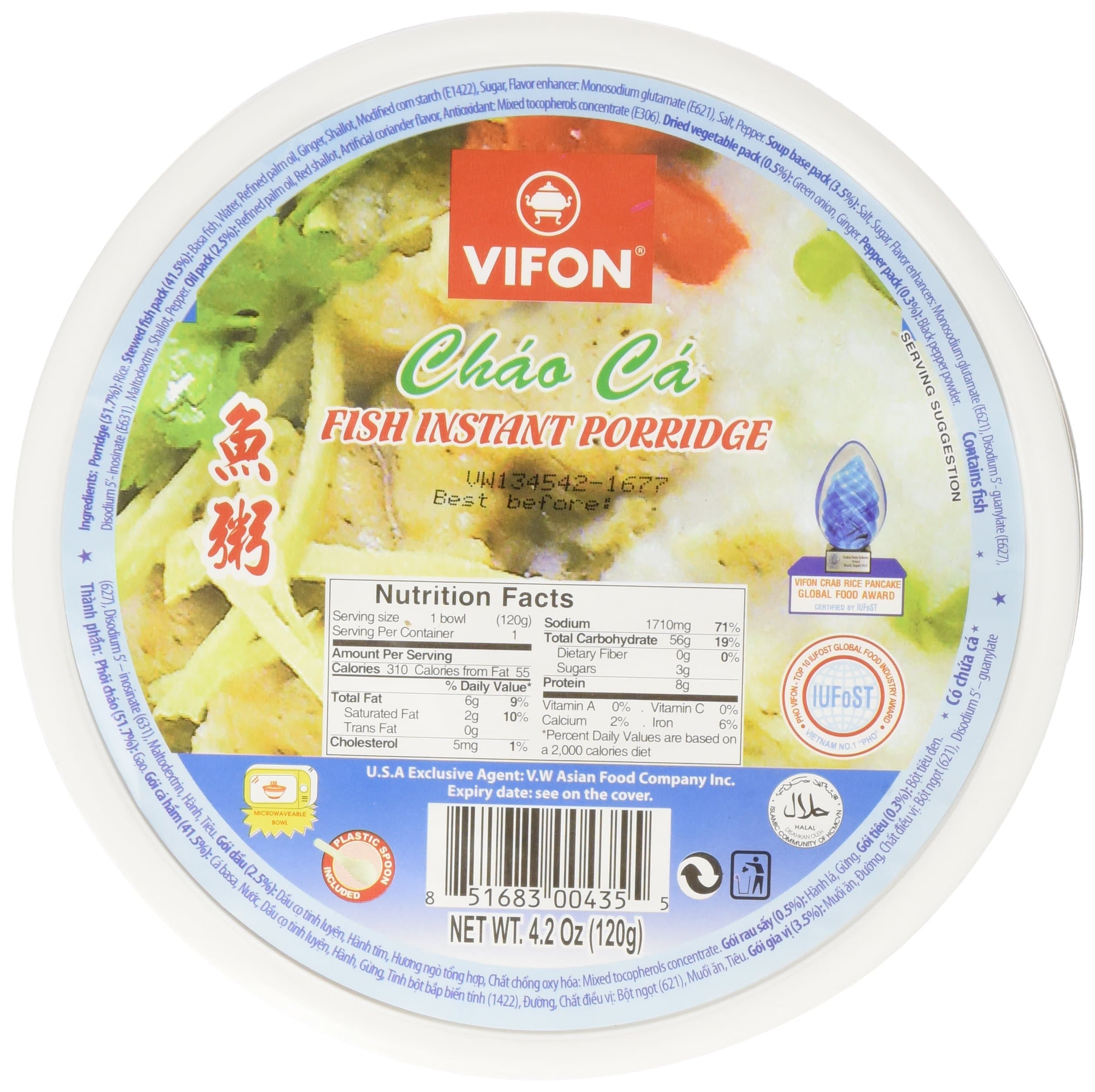 Vifon Chao Ca Fish Porridge (36 Count)