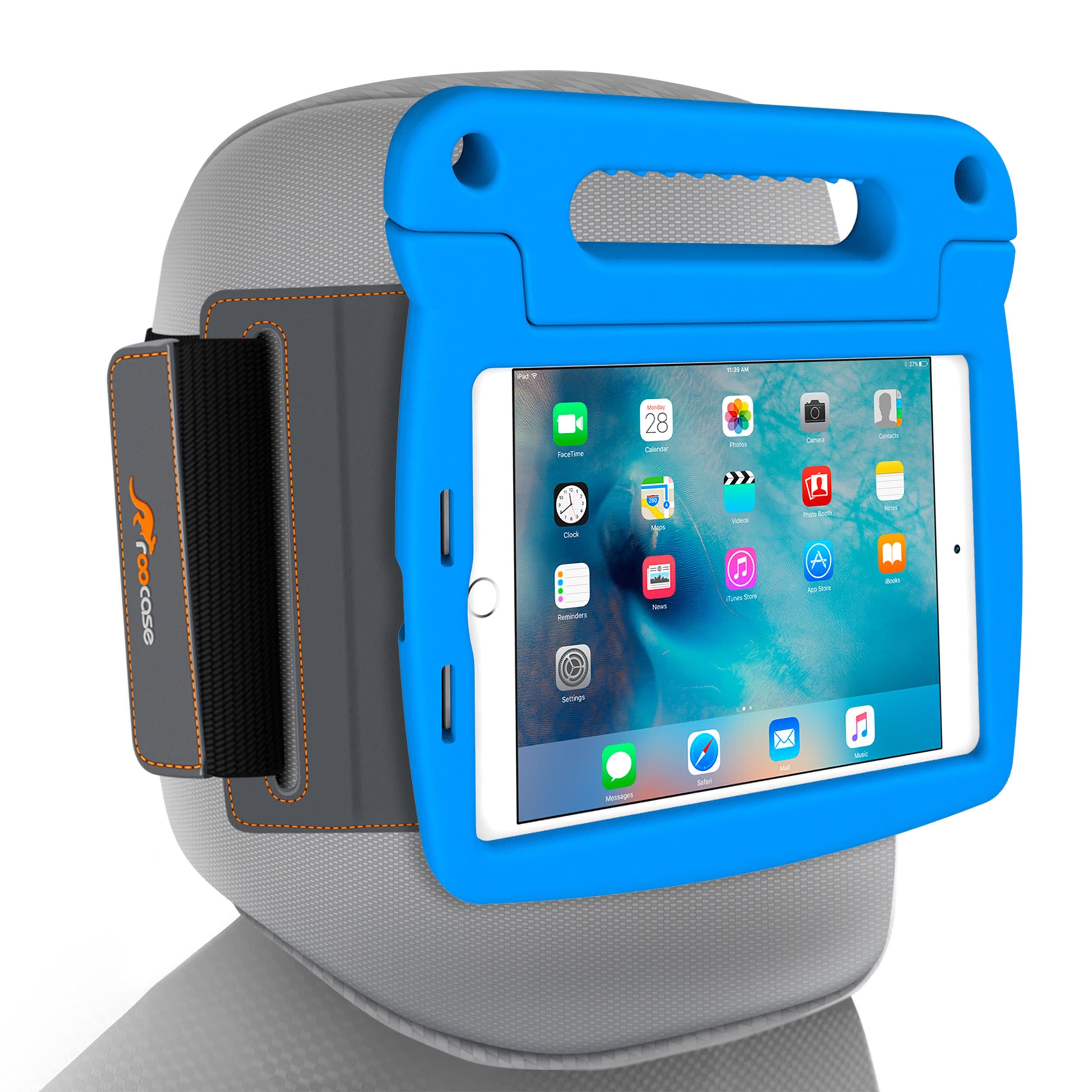 iPad Mini 4 Case Bundle, roocase Orb Starglow iPad Mini 4 Kids Case Convertible Handle Stand Kid Friendly Foam Cover.