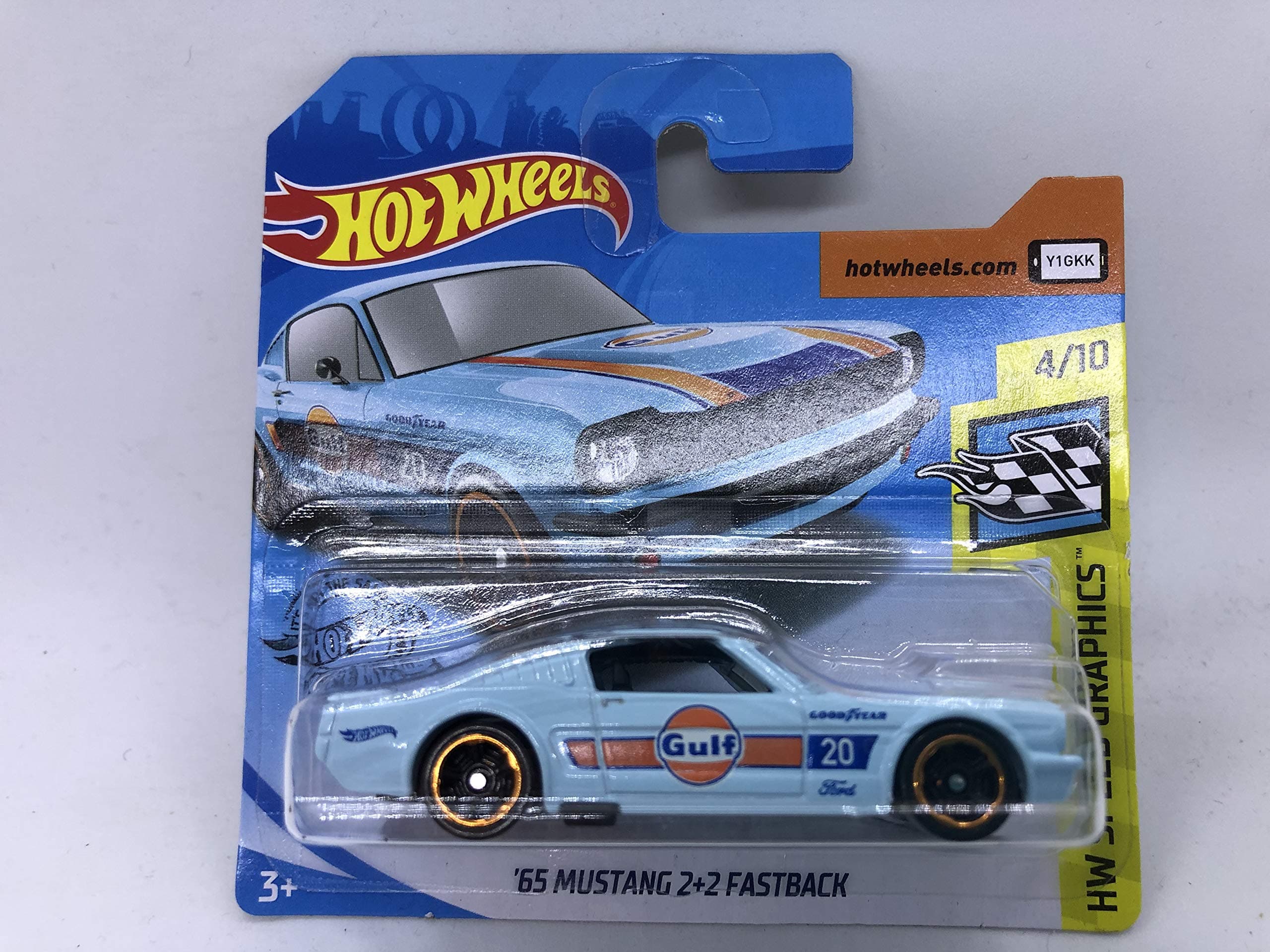 2020 65 Mustang 2+2 Fastback Blue 4/10 HW Speed Graphics 116/250 (Short Card)