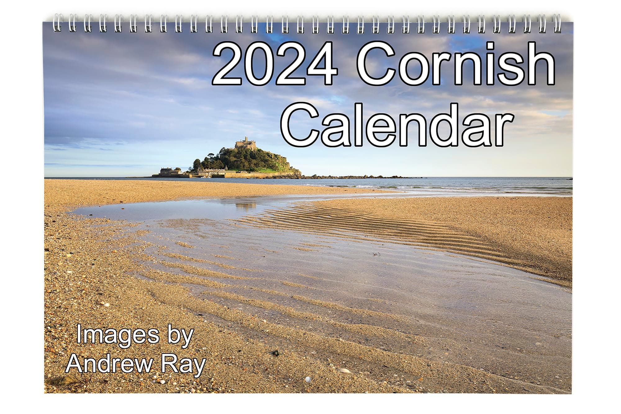 Cornwall Calendar. 2024 A4 (opens to A3) Cornish Calendar featuring 13 A4 Landscape Photographs by Andrew Ray.