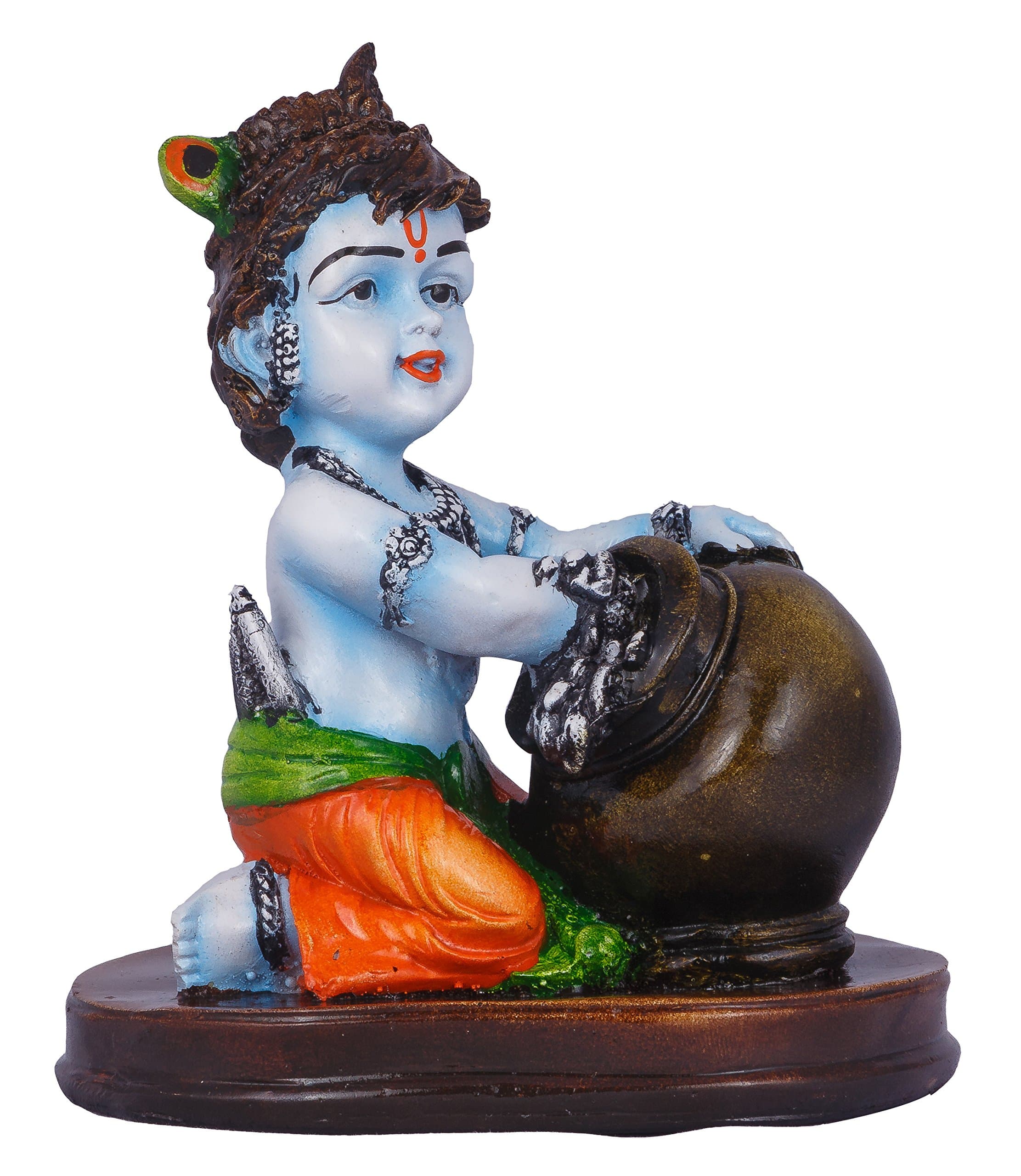 India Polyresine Bal Krishna Eating Makkhan Idol