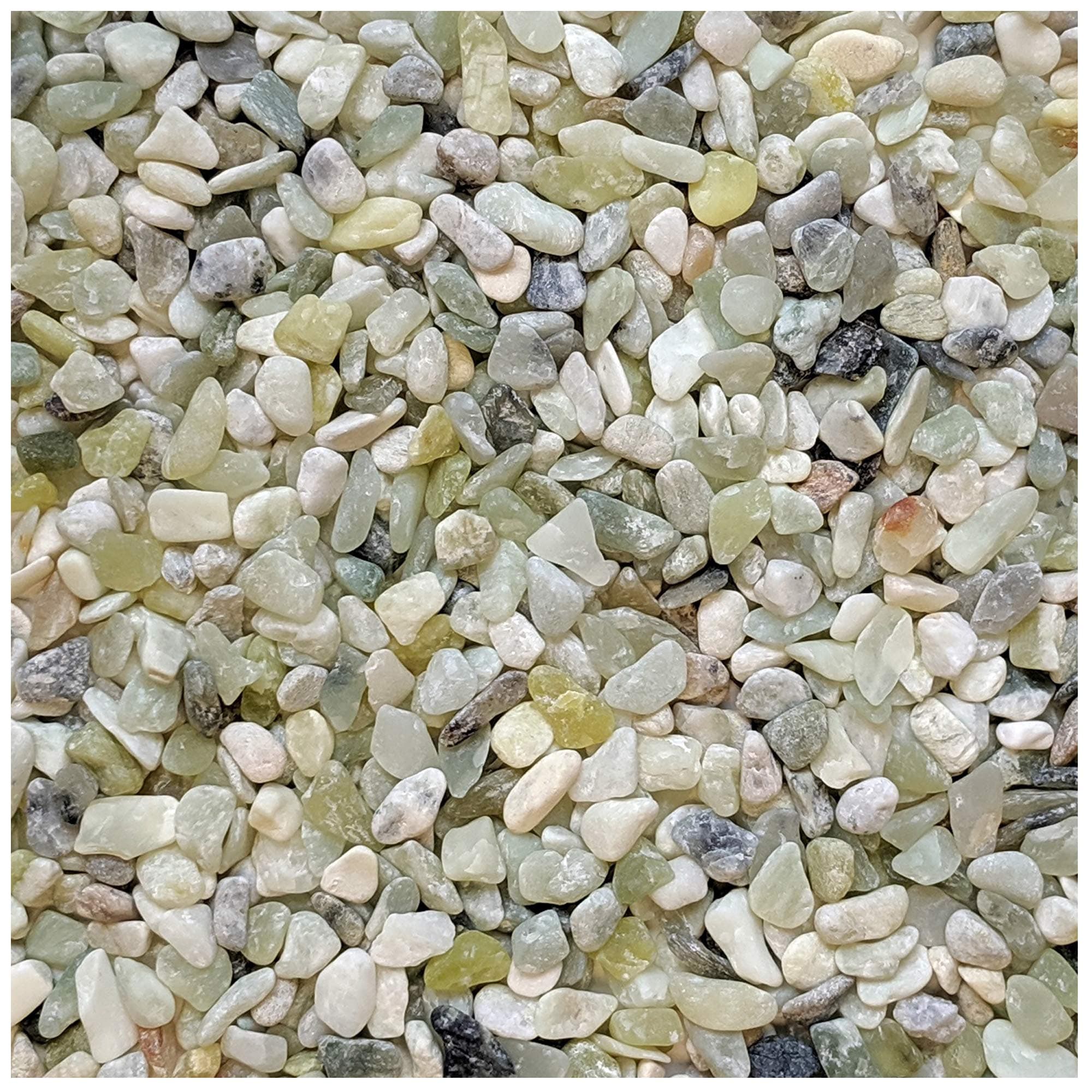Decorative Jade Bean Pebbles 1/5" Size (2-lb Bag)