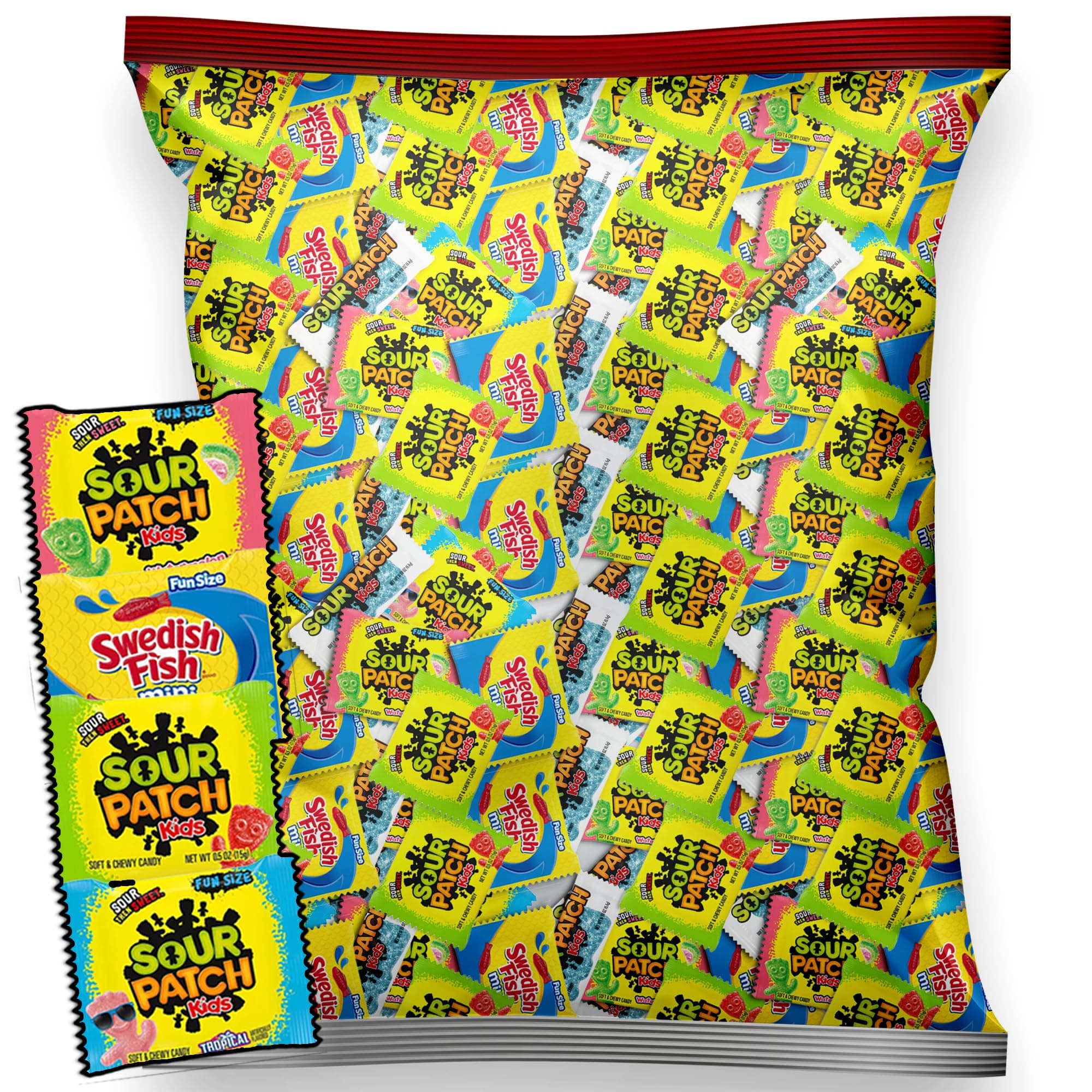 Individually Wrapped Sour Patch - Bulk Candy Individually Wrapped for Kids, Gummy Candy Variety Pack for Birthday, Office, Back to School & Pinata Stuffers