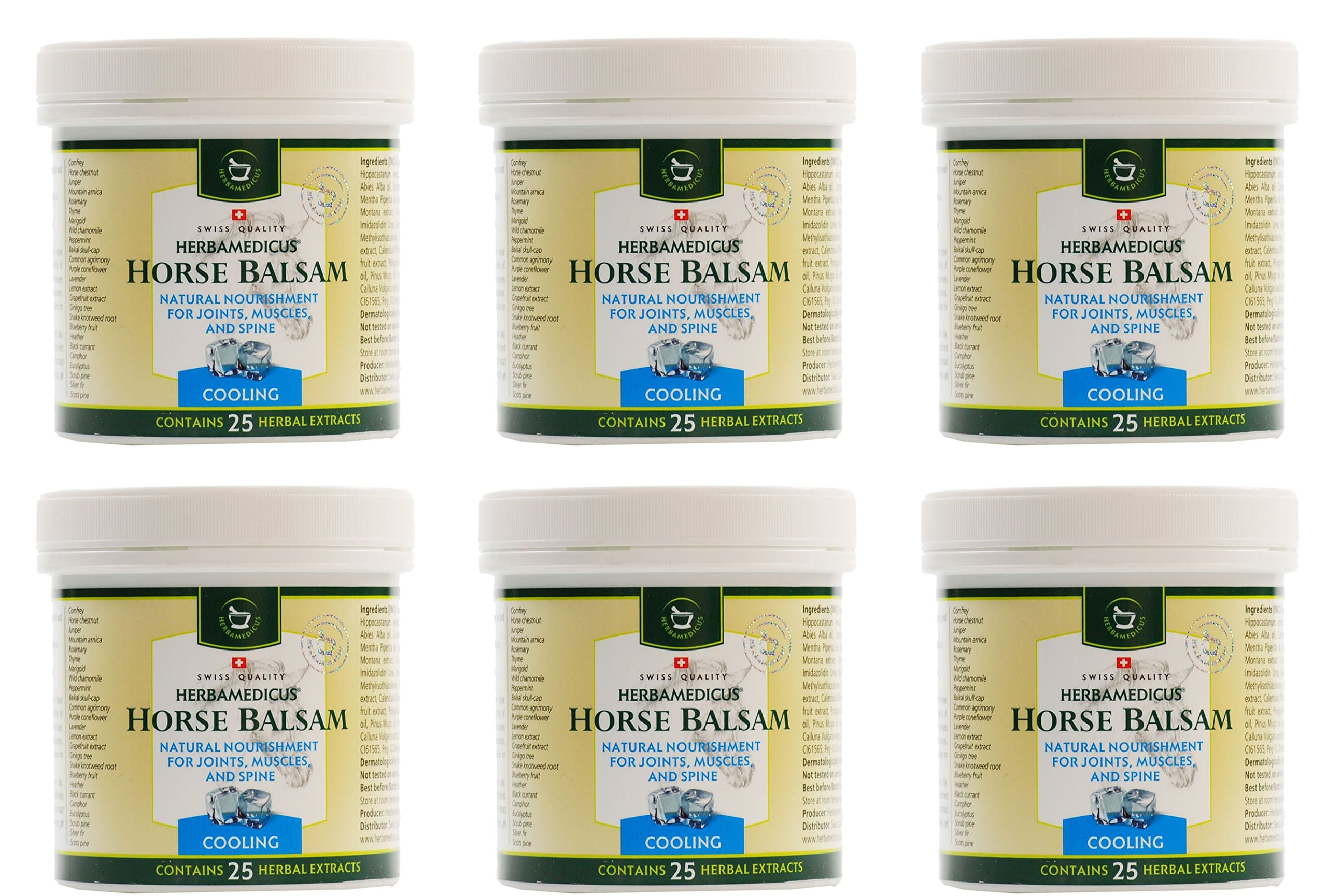 (6 Pack) - Herbamedicus - Horse Balsam Cooling | 250ml | 6 Pack Bundle