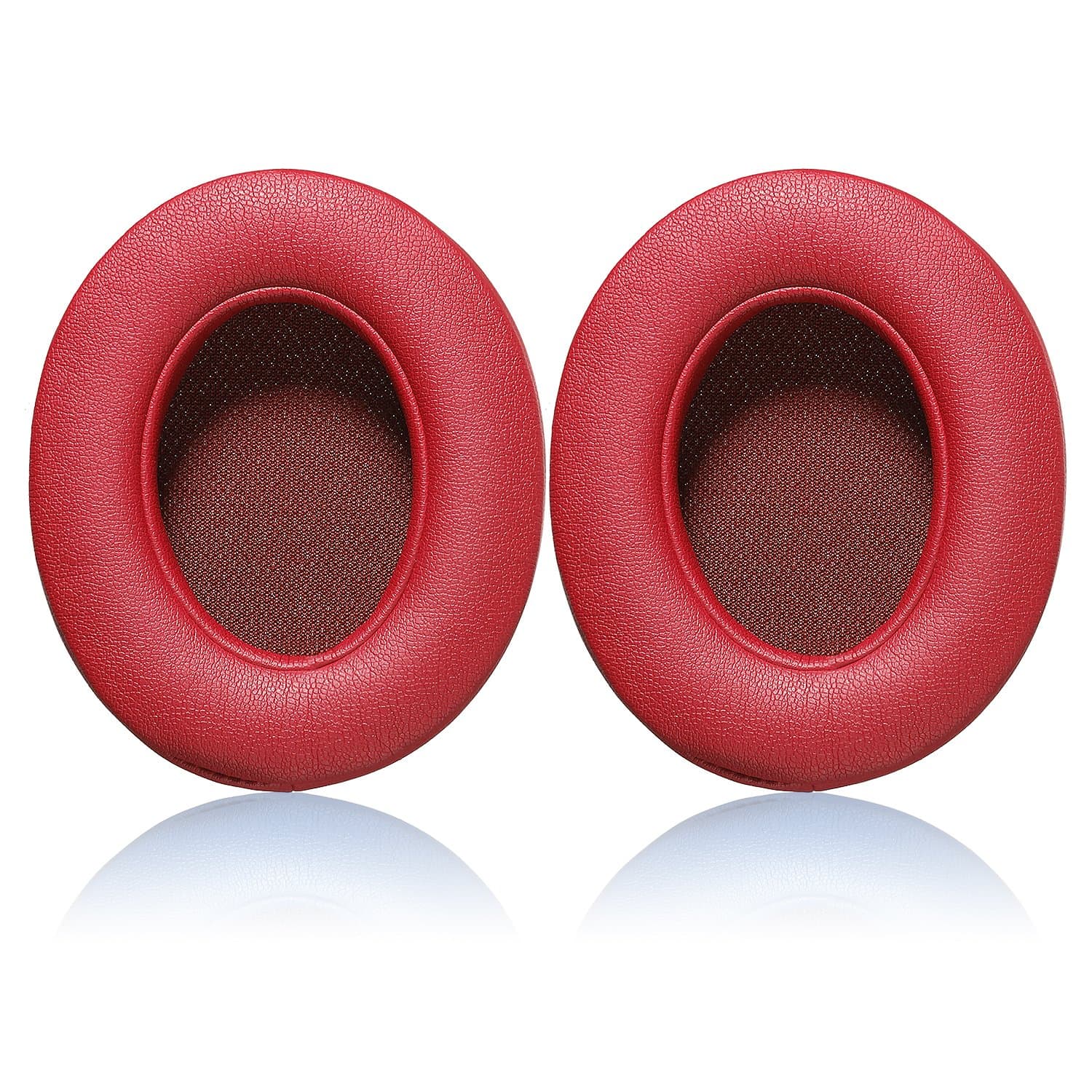 Studio 2.0 Replacement Earpads - JECOBB Ear Cushion Pads with Protein Leather & Memory Foam for Beats Studio 2 Wired/Wireless, B0500 / B0501 Over-Ear Headphones by Dr. Dre ONLY (Red)
