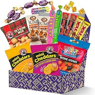 Treats from Home Mini International Exotic Snack Box Variety Pack, 21 Pieces of Premium Foreign Rare Snack Food Gifts, Mystery Box of Snacks, African Snacks for Adults and Kids