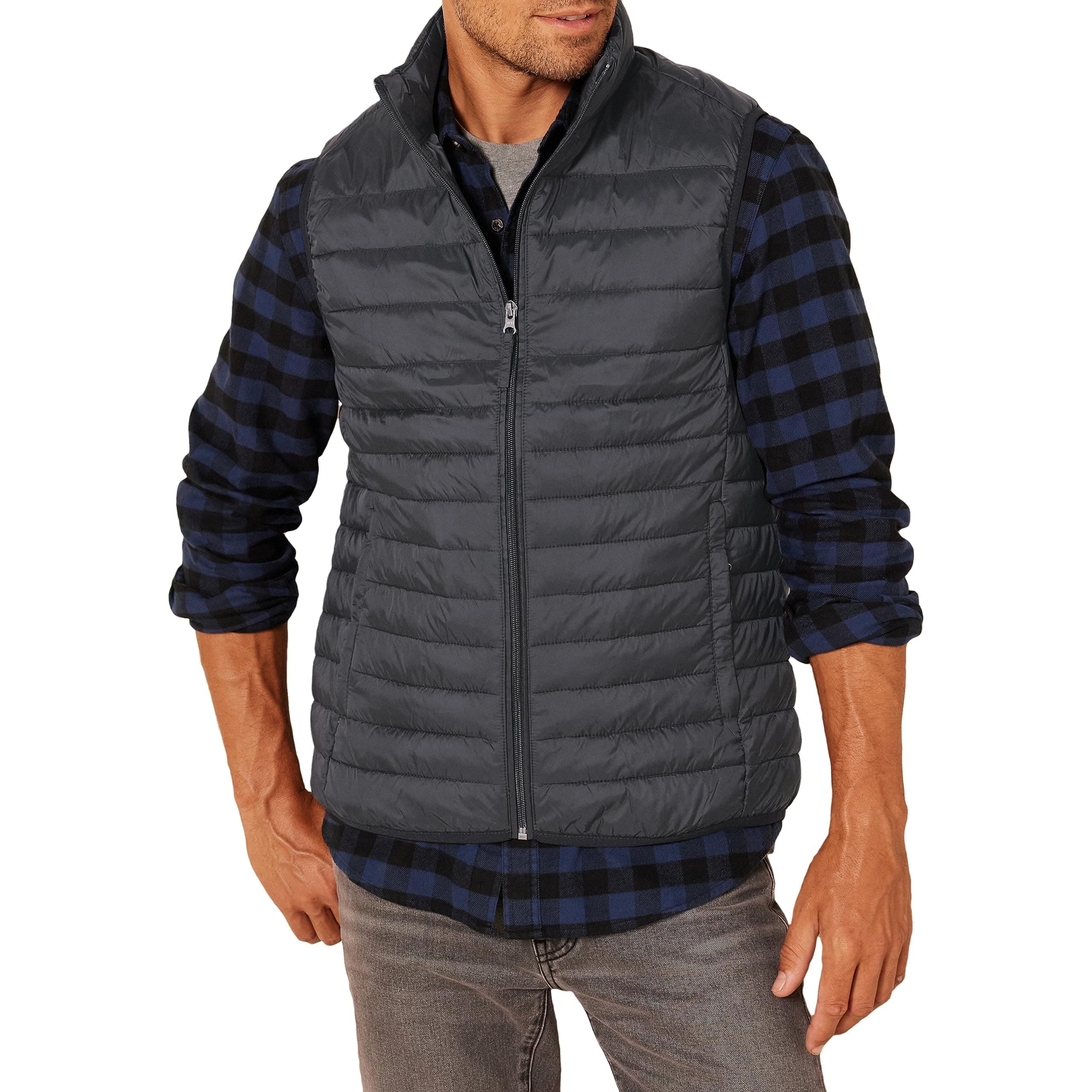 Amazon Essentials Men's Lightweight Water-Resistant Packable Puffer Gilet
