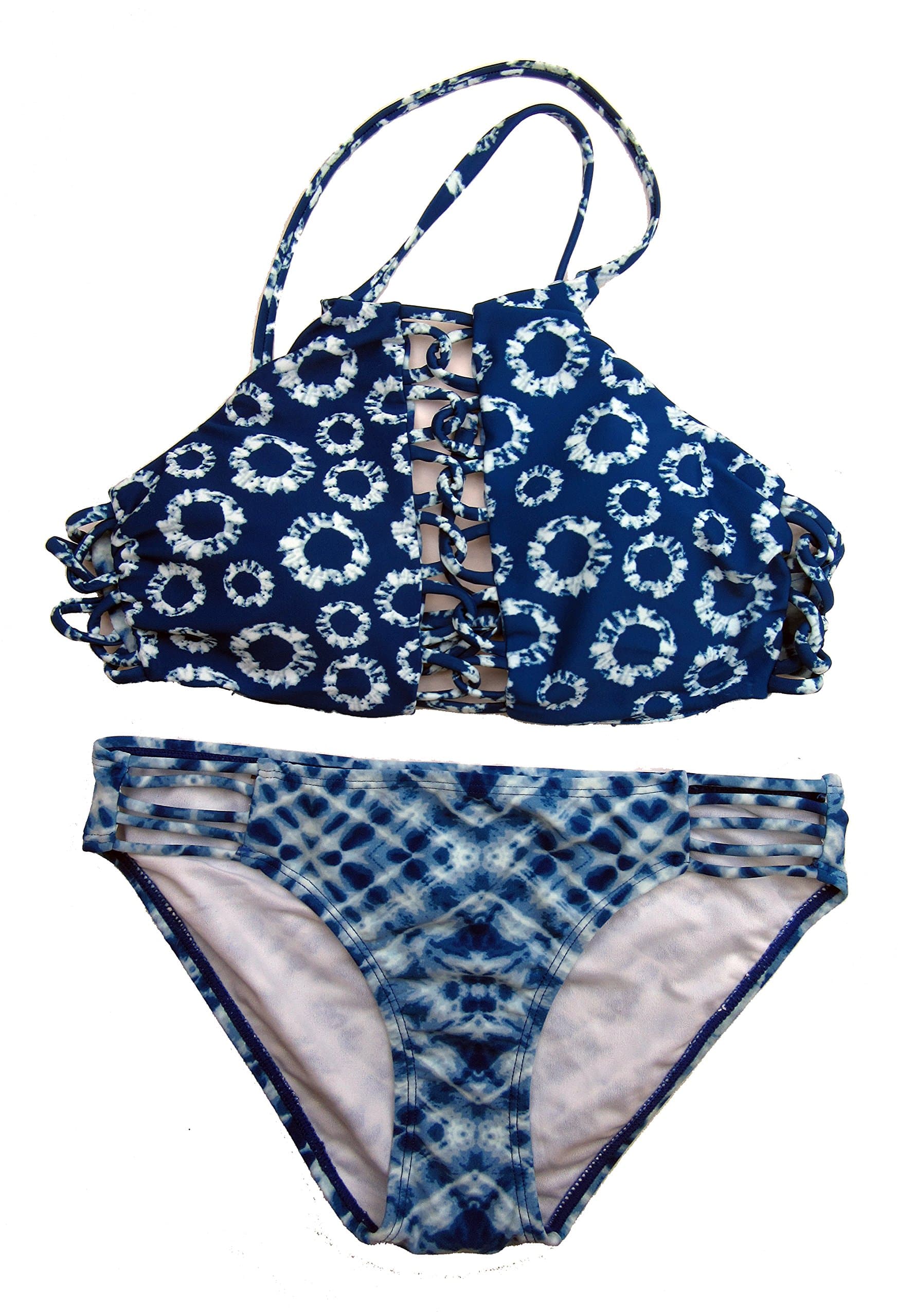 Hot Water Indigo Dream High Neck Bikini Set (Medium)