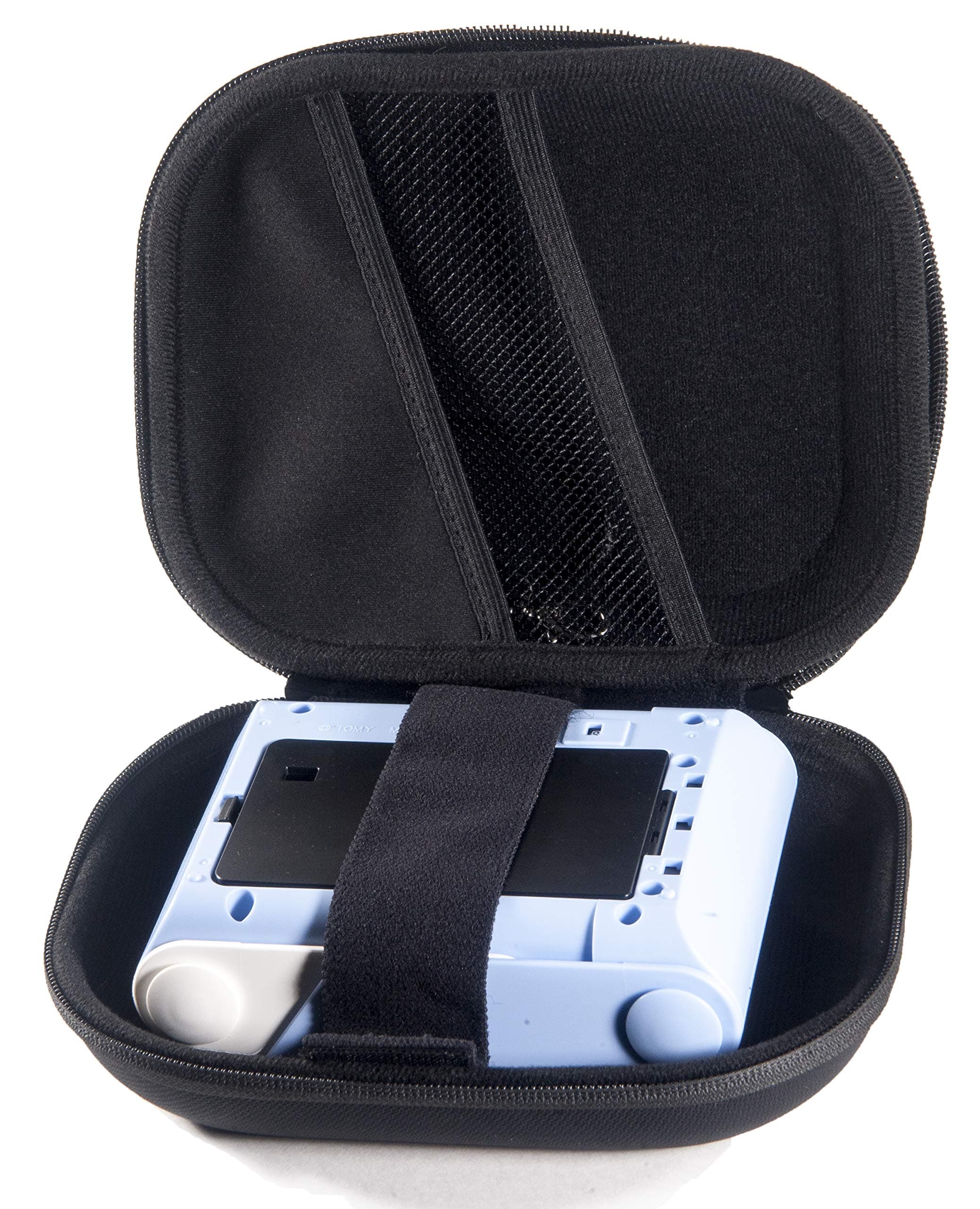 WGear Customized Protective Carrying case for KiiPix Smartphone Picture Printer, Removable Secure Elastic Strap, mesh Pocket for Printer Paper and Other Accessory, Detachable Wrist Strap