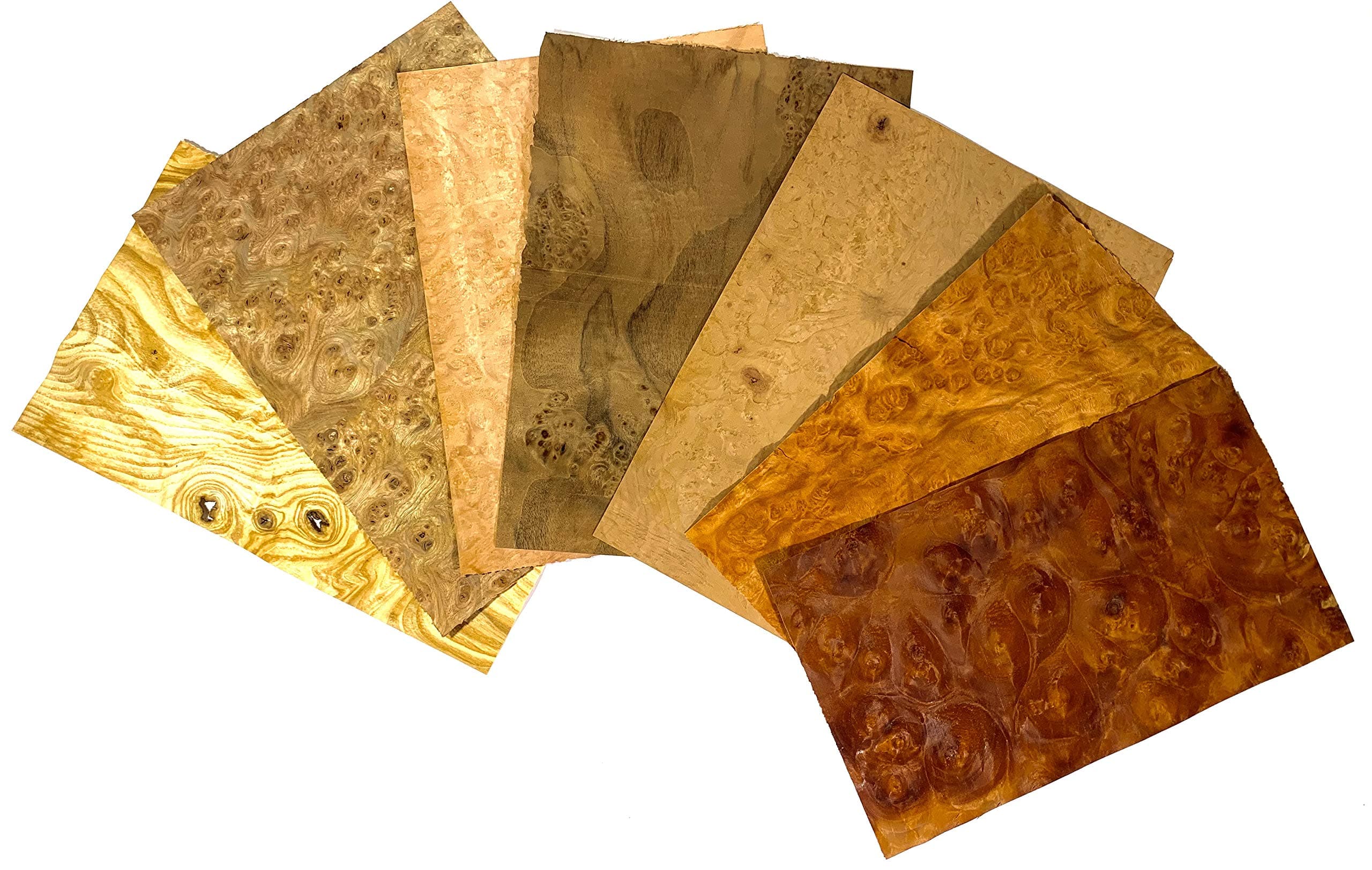 Burl Variety Pack 4 sq ft or 6 Sheets Or More
