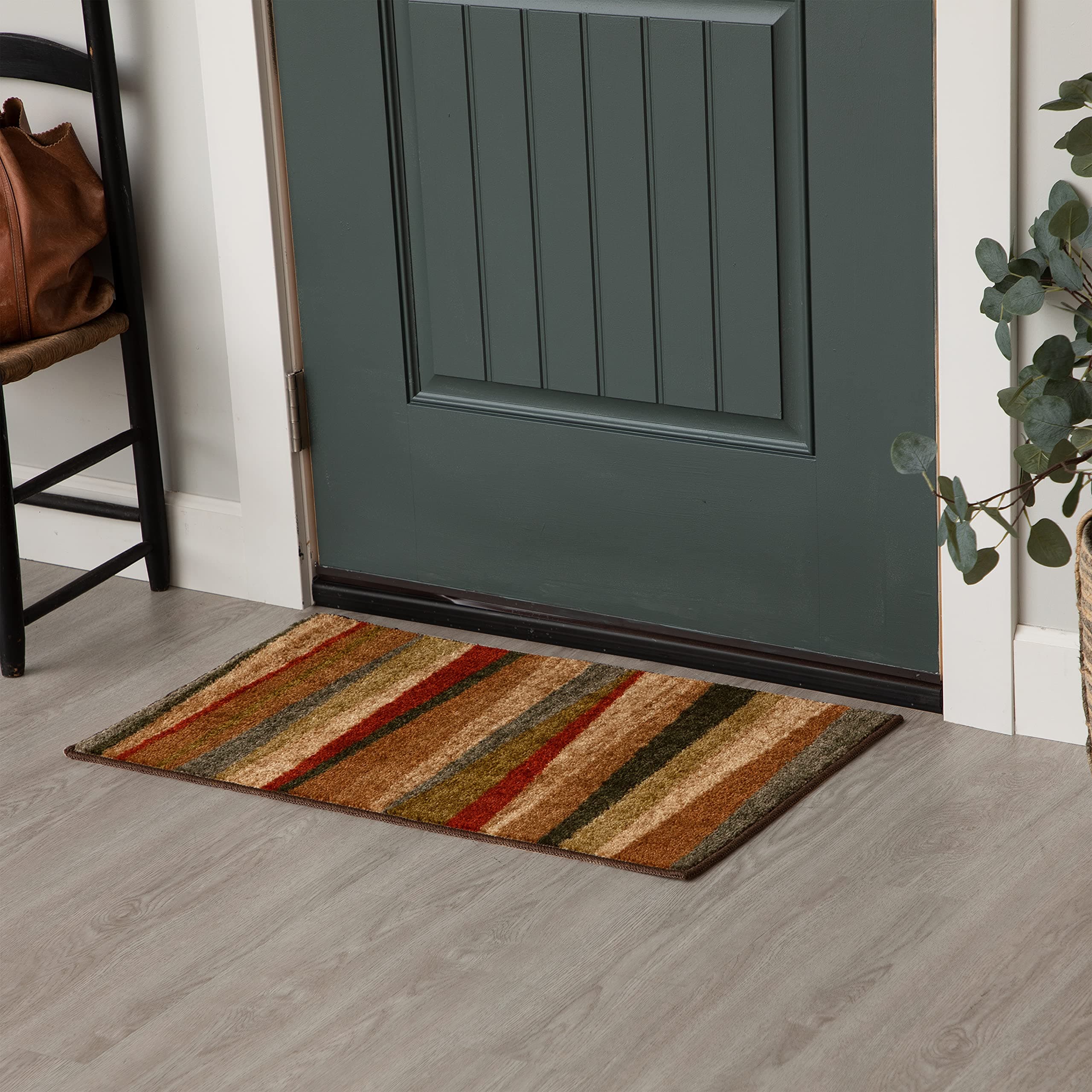 Mohawk Home Mayan Sunset Stripe 1' 8" x 2' 10" Area Rug - Tan - Perfect for Living Room, Dining Room, Office