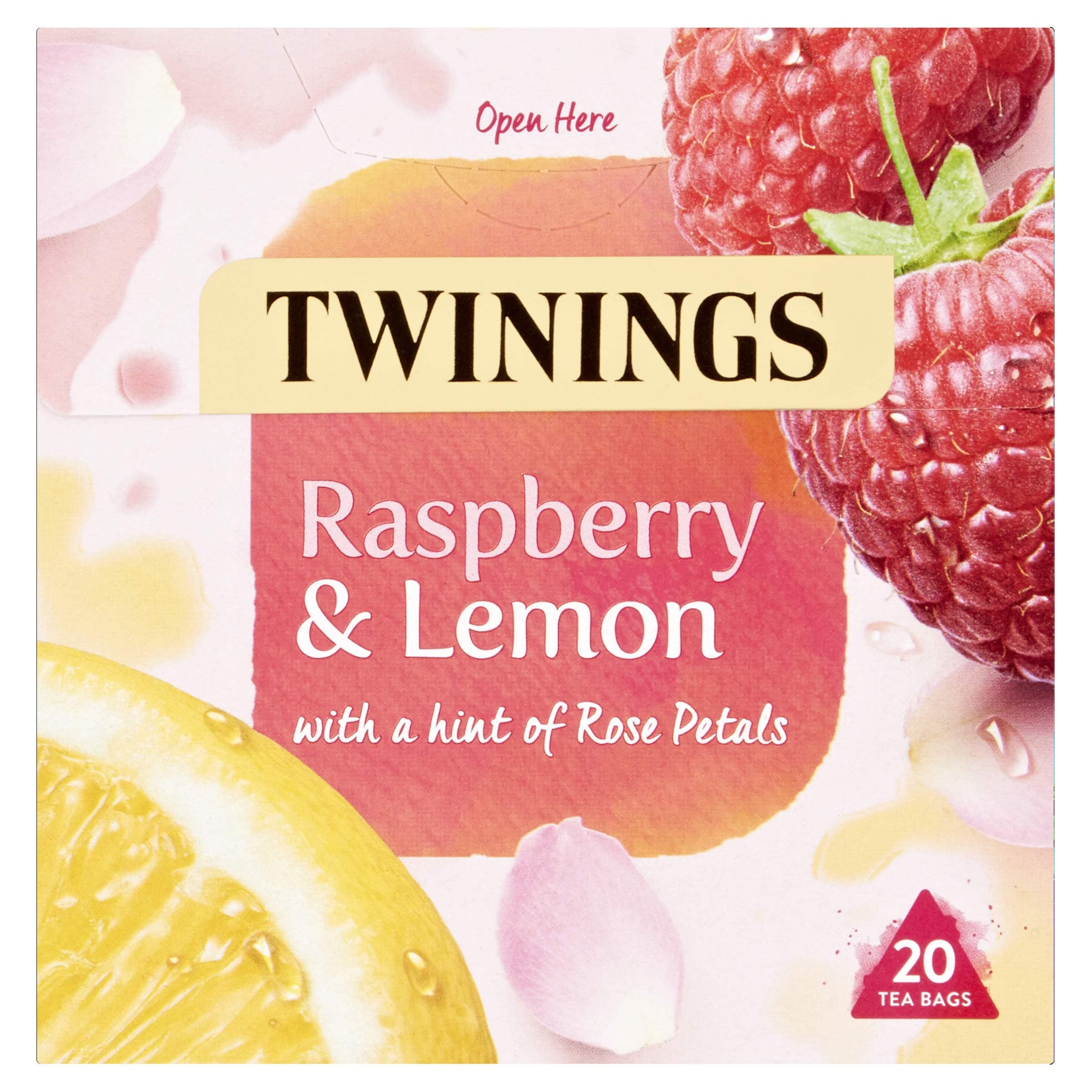 Raspberry & Lemon Tea Bags, 20 each