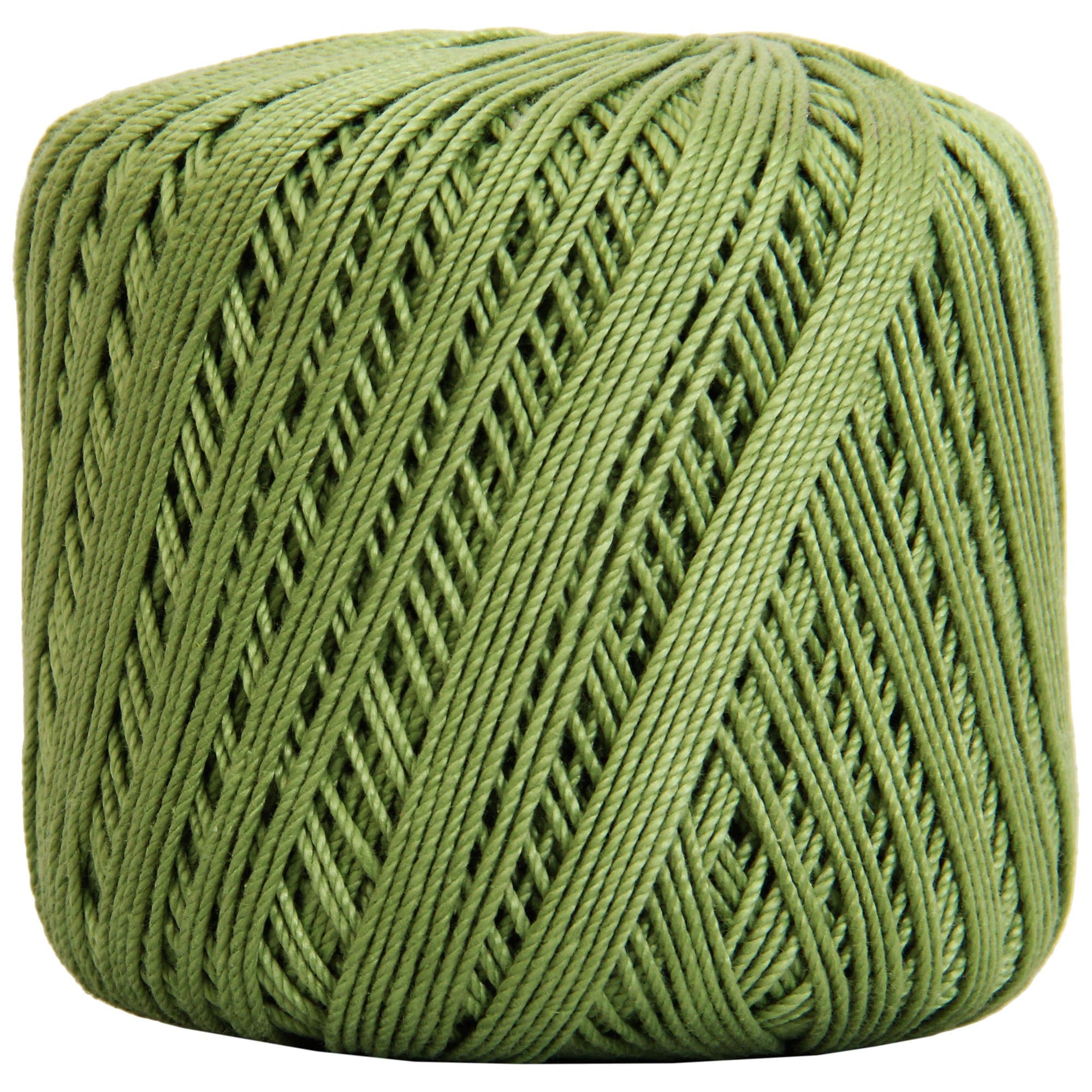 Threadart 100% Pure Cotton Crochet Thread - Avocado - Size 10 and 3 - Singles and Bulk Packs Available - Size 3 - Color 10
