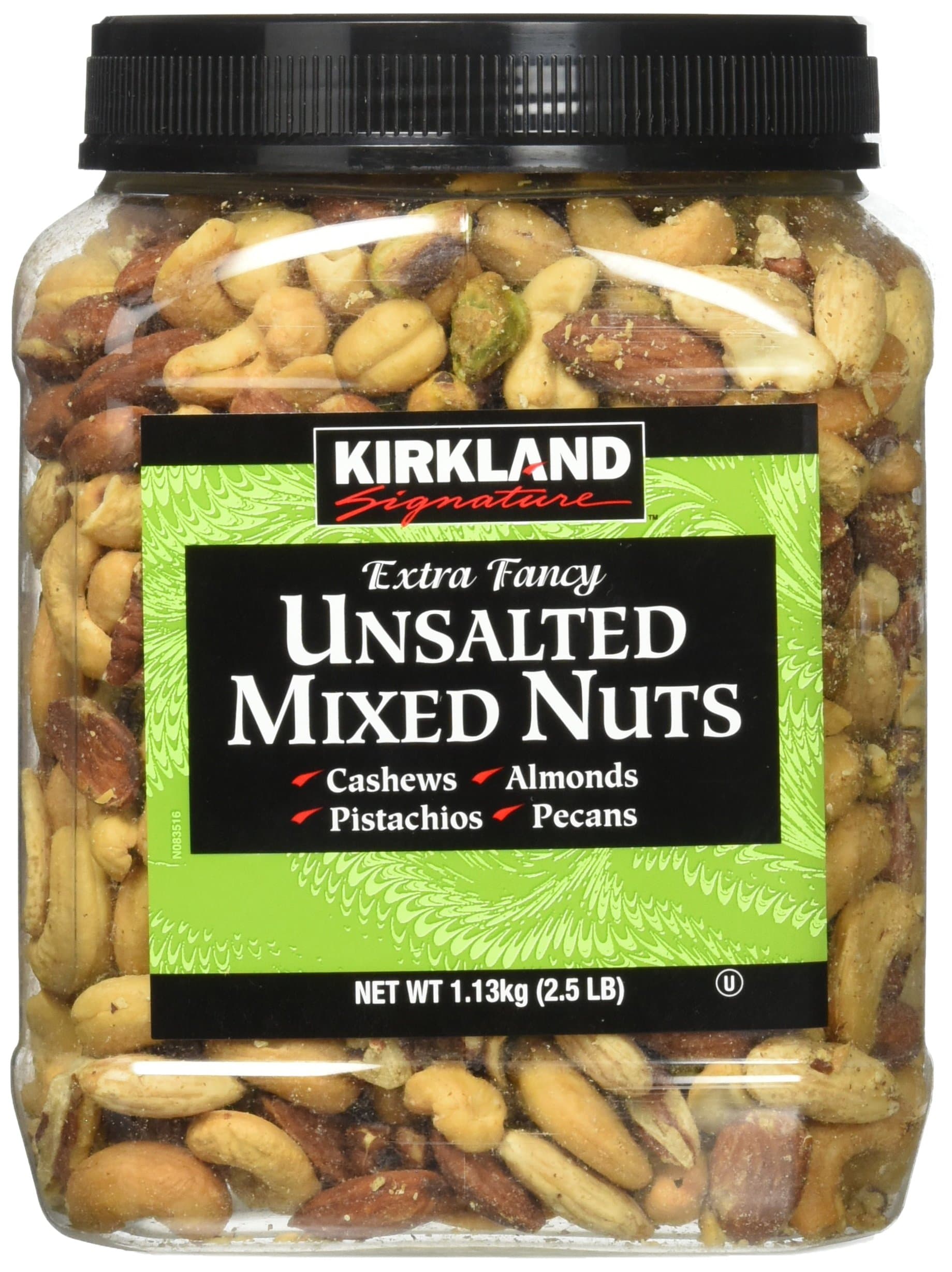KIRKLANDSignature Mixed Nuts, Extra Fancy Unsalted, 2.5 Pound (Pack of 2)