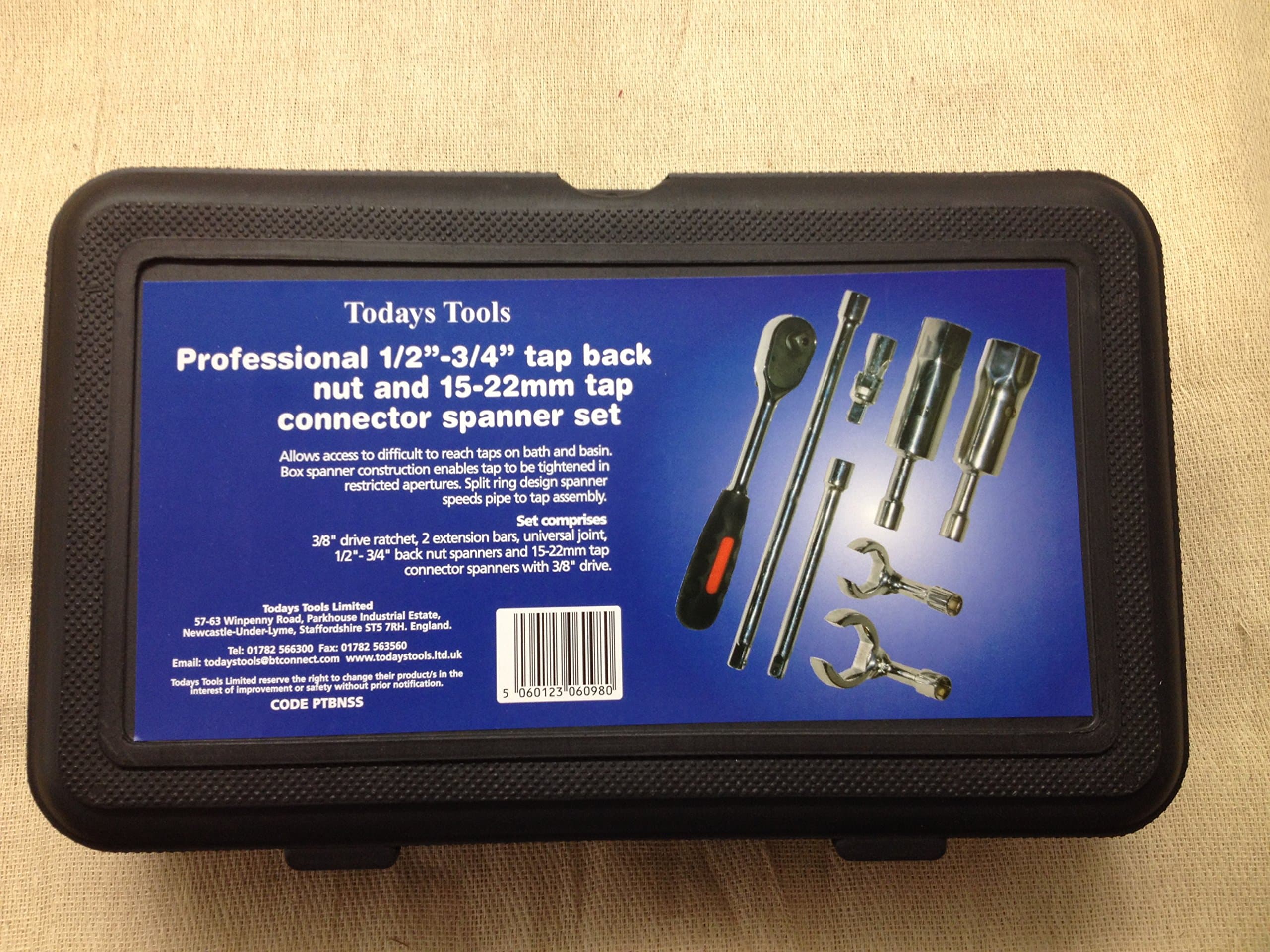 TT Professional 1/2"-3/4" Tap Back Nut & 15-22mm Compression Fitting Set PTBNSS