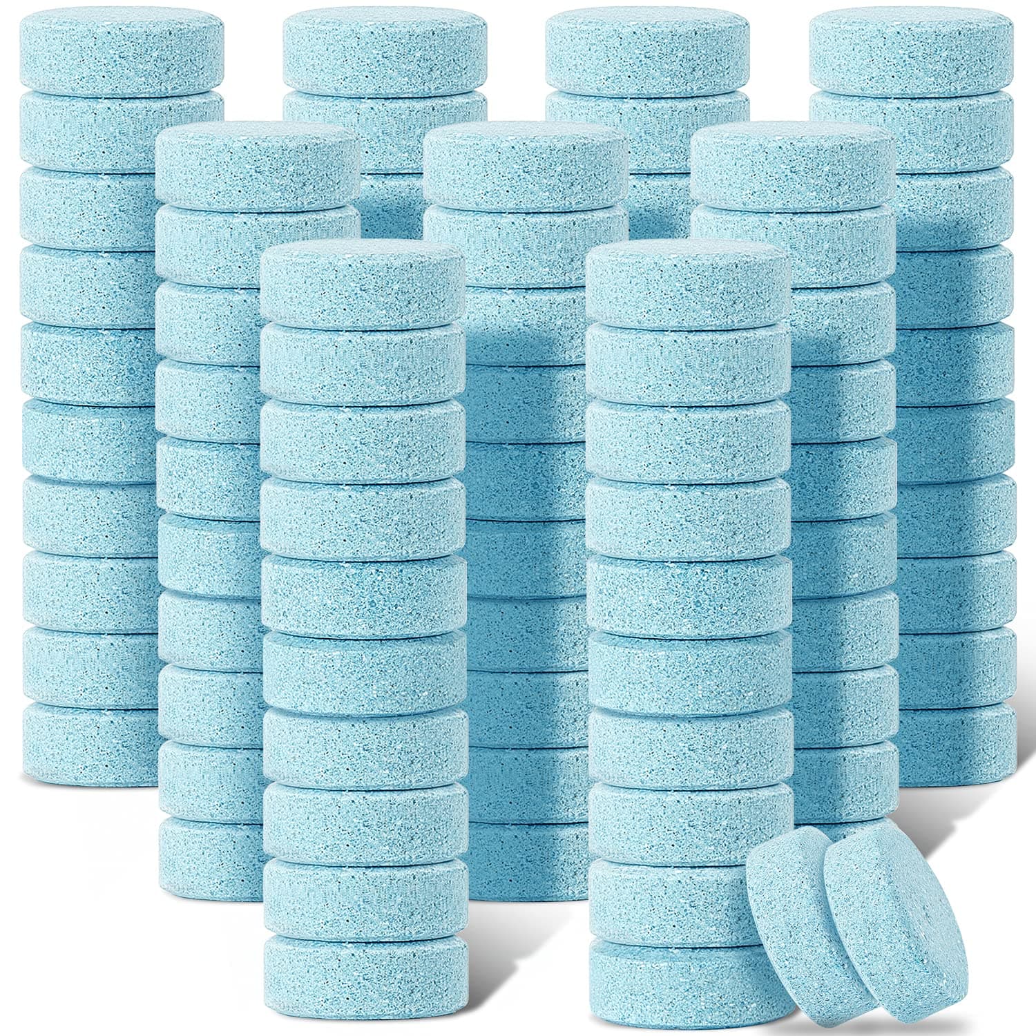 100 Pieces Car Windshield Glass Concentrated Washer Tablets Solid Car Effervescent Tablets Glass Solid Wiper Cleaning Tablets for Car Kitchen Window