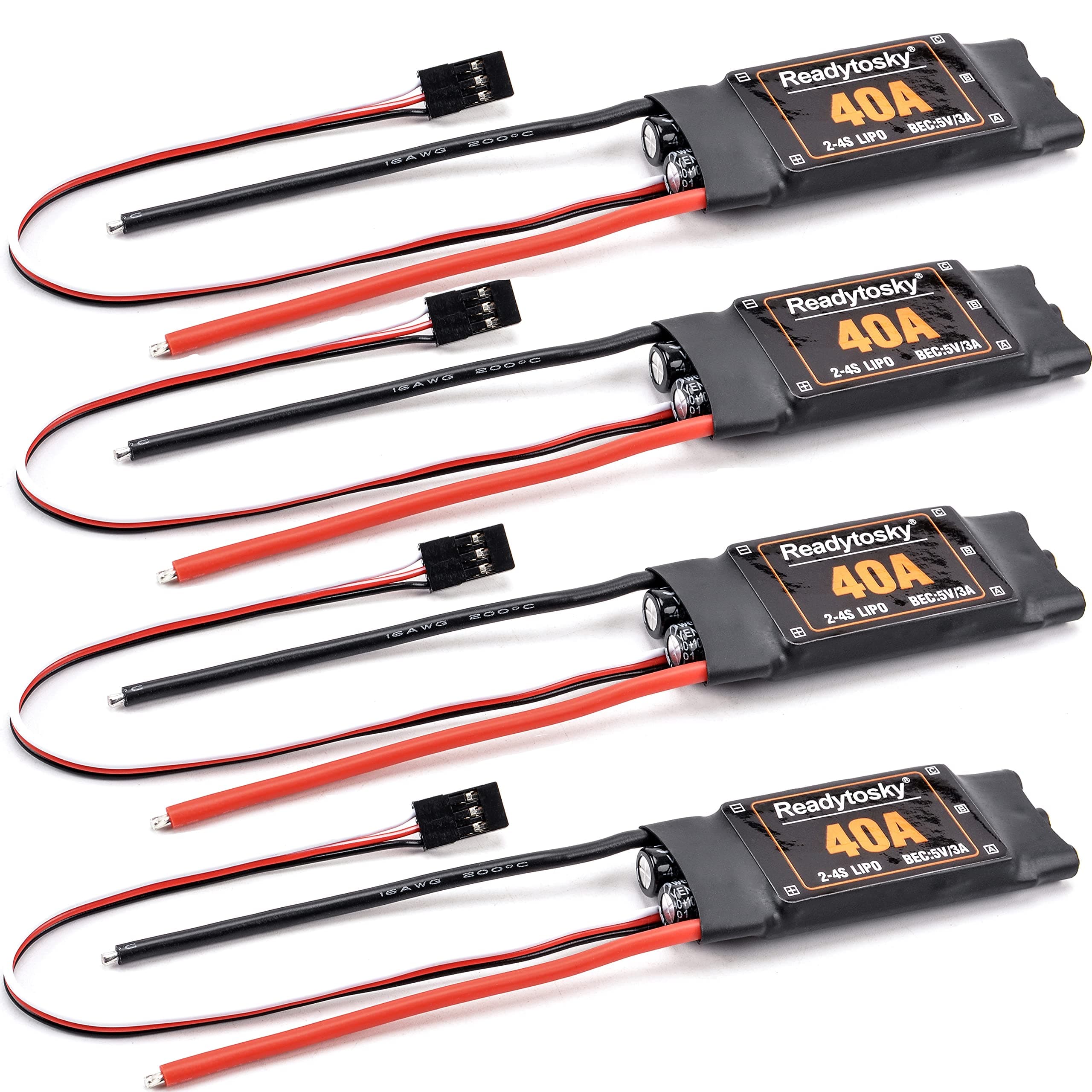 40A ESC 2-4S Brushless ESC Speed Controller 5V/3A BEC for F450 450mm S500 ZD550