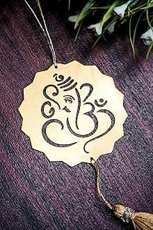 Ganesh Car Hanging Dream Catcher for Rear View Mirror | Religious Hindu Spiritual Ornament for Car, Home & Office Décor | Multipurpose Hanging Accessory Item for Positivity & Protection