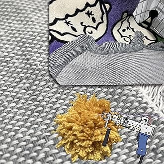 Primary Tufting Fabric, Large Size Monk's Cloth for Tufting Gun, Rug-Punch, Punch Needle, 85x85 inch