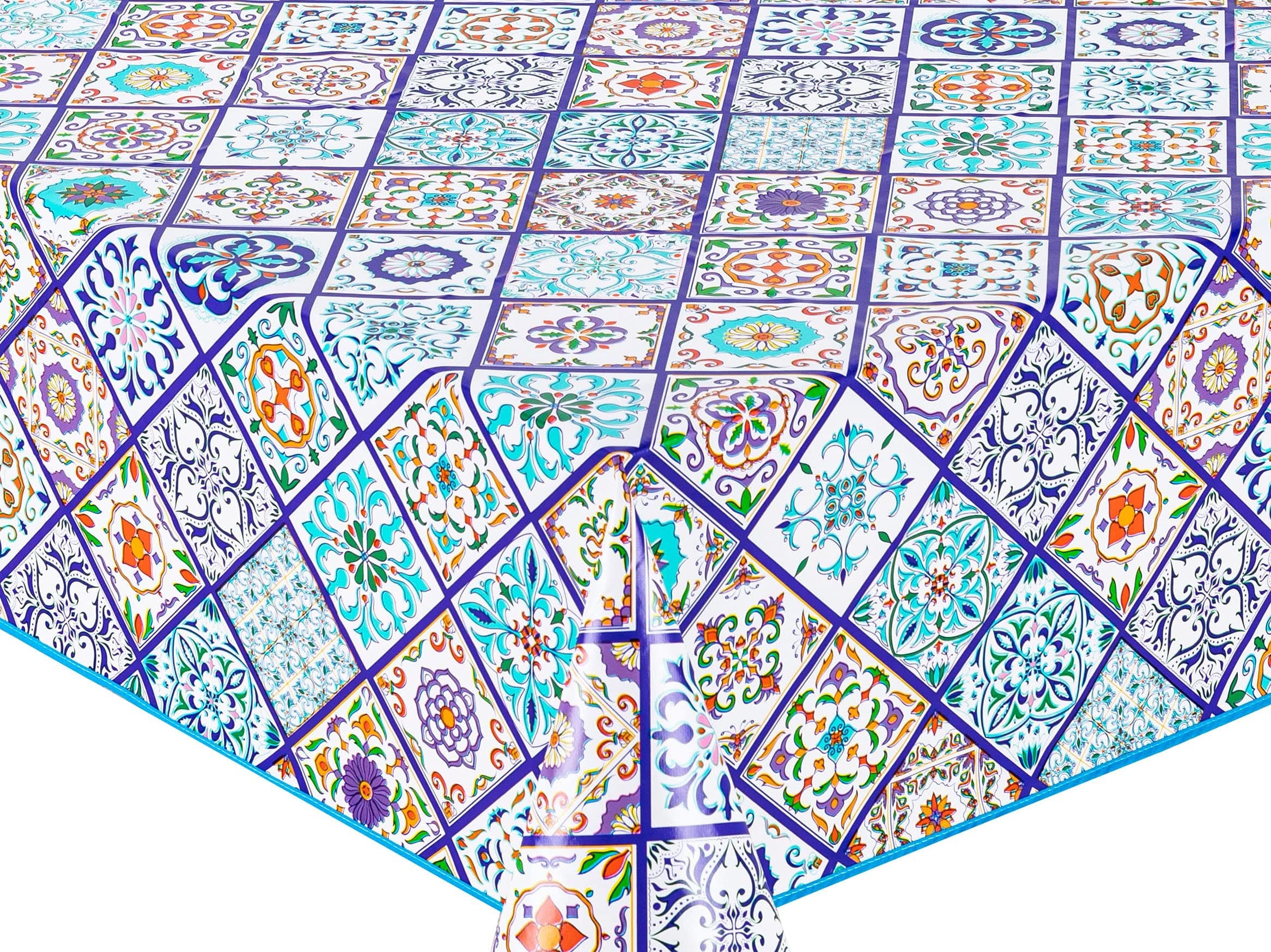 Home Direct 140 x 180 cm Rectangular Oilcloth PVC Wipe Clean Tablecloth