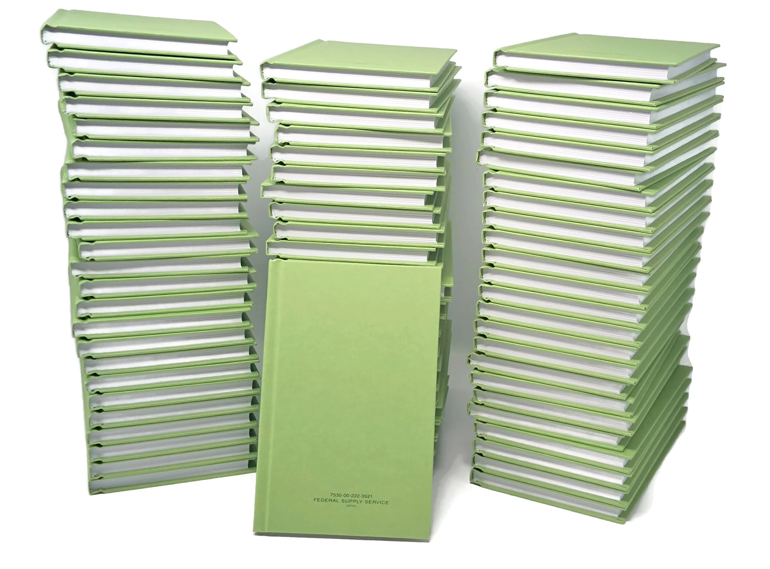 DIY Indispensables 72 Book Bulk Case Pack US Military Log Record Books 5.25 x 8 Inch 96 Sheets with Rugged Sewn Case Binding College Ruled Notebook NSN 7530002223521, Made in USA Office Product