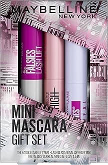 MAYBELLINEMini Mascara Set - Includes Falsies, Sky High & Lash Lift Mascaras in Blackest Black, 1 Mini Makeup Set