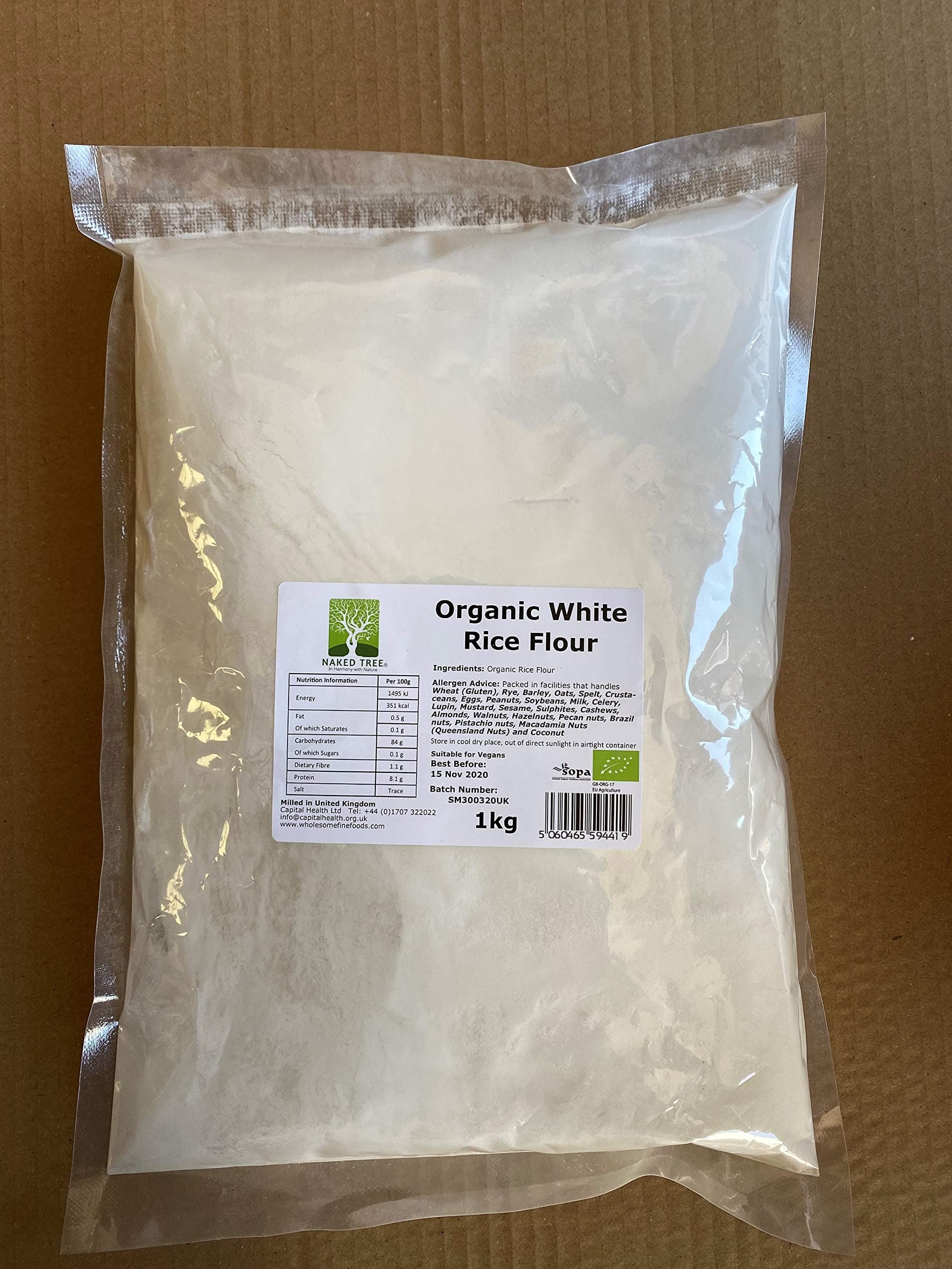 Organic White Rice Flour 1kg
