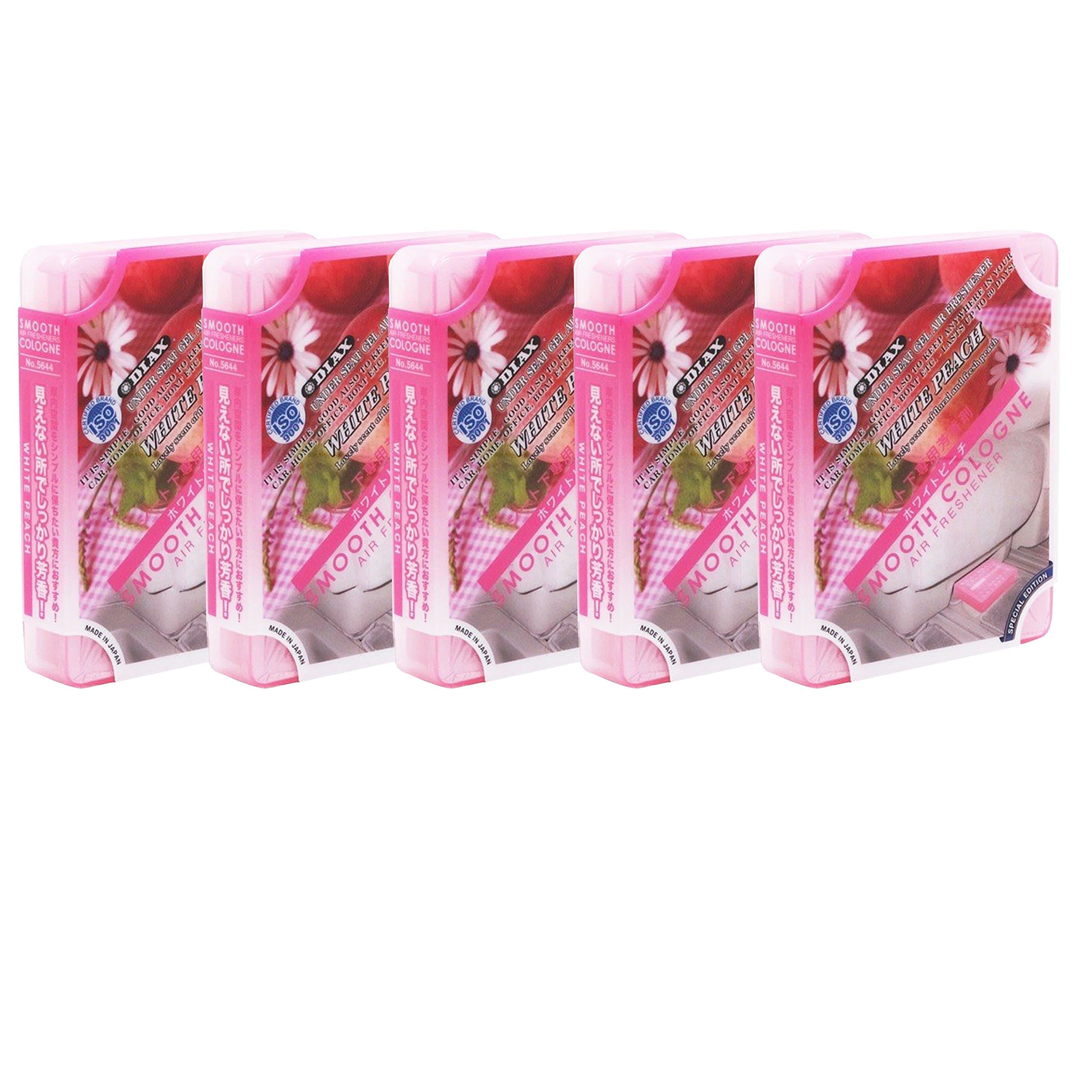 5-pack Home/office/Car/auto Smooth Cologne White Peach Scent Luxury Air Freshener JDM Genuine Diax Japan