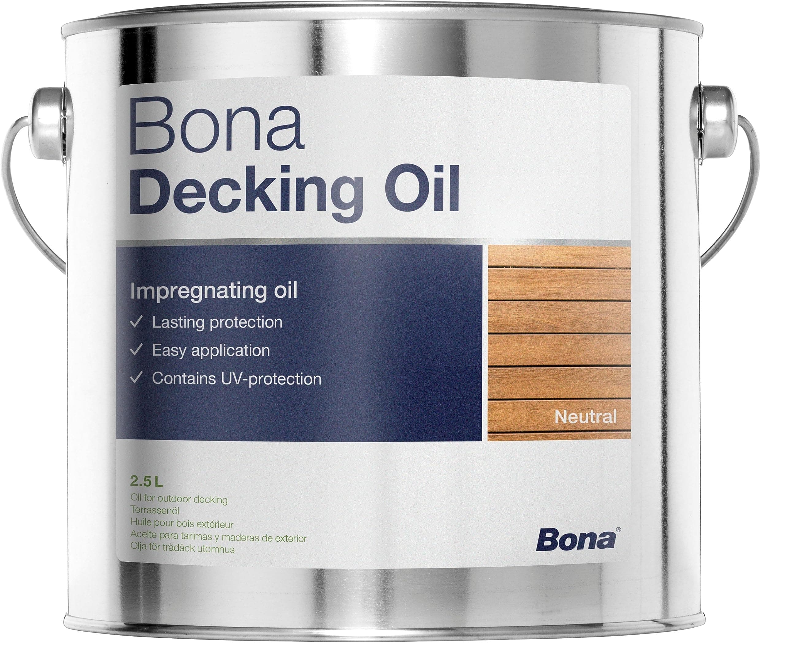 Decking Oil Neutral Shade (2.5 Ltrs)(88 oz) (Specially Designed For Outdoor/Exterior Wood/Wooden Surfaces, Wood Polish) Cobalt Free Formula | Wood Oil | Wood Finish | Plant Based Oil